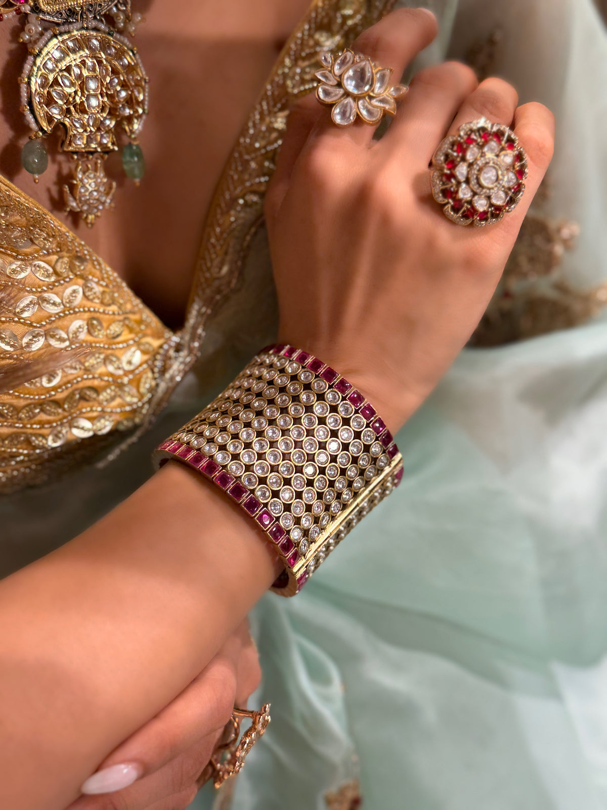 Meher Polki cuff