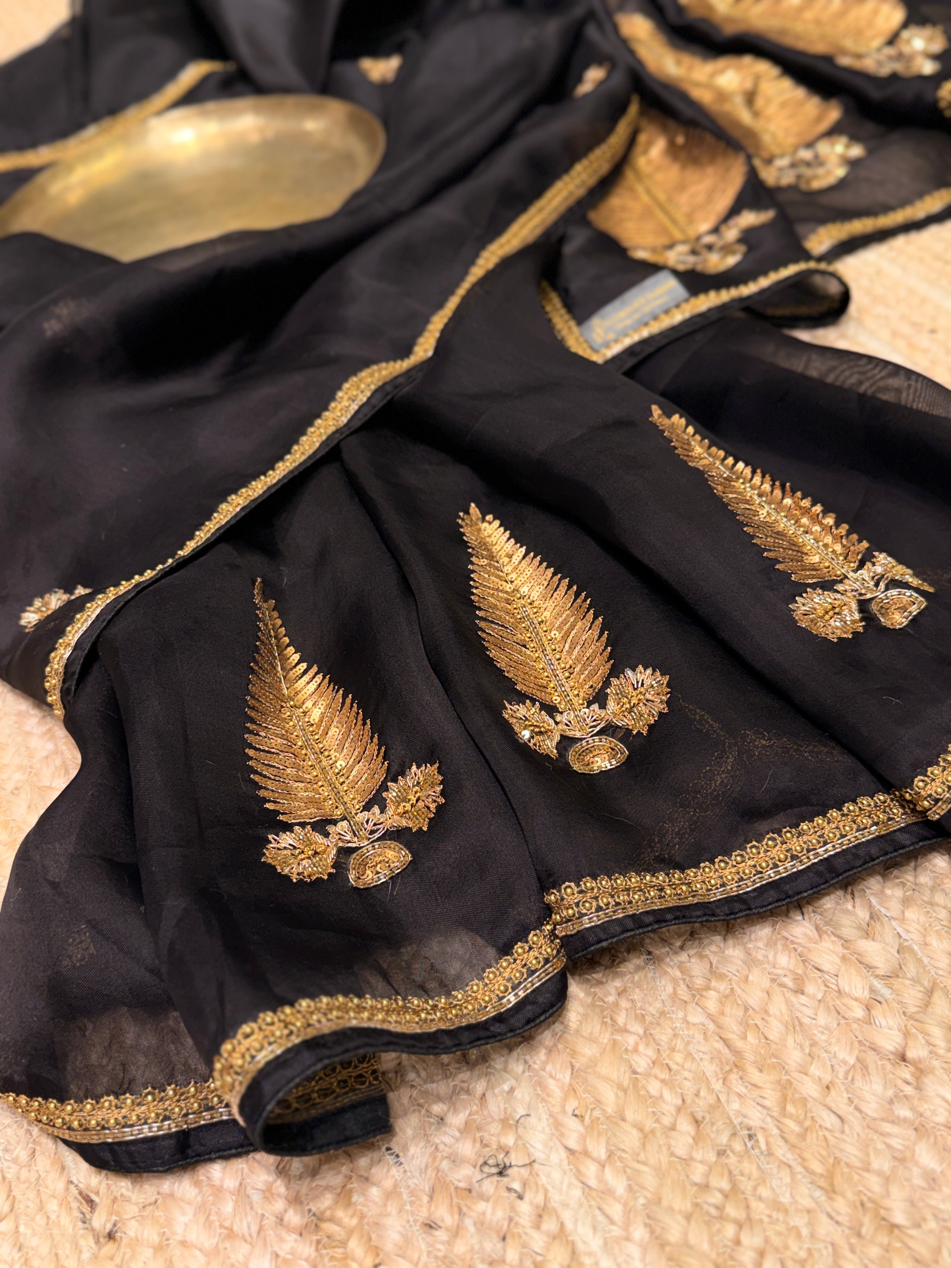 Black Fern Saree