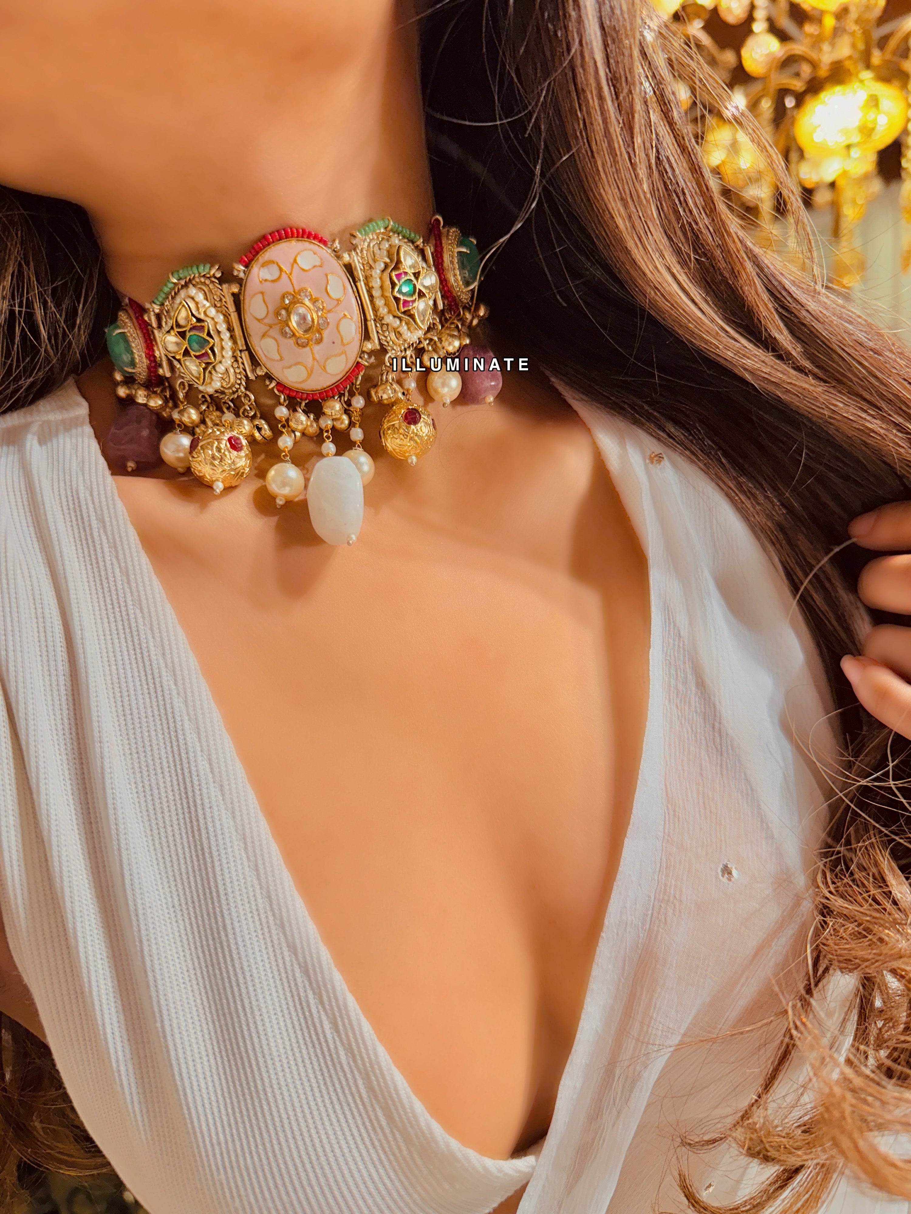 Sasha Meenakari Choker