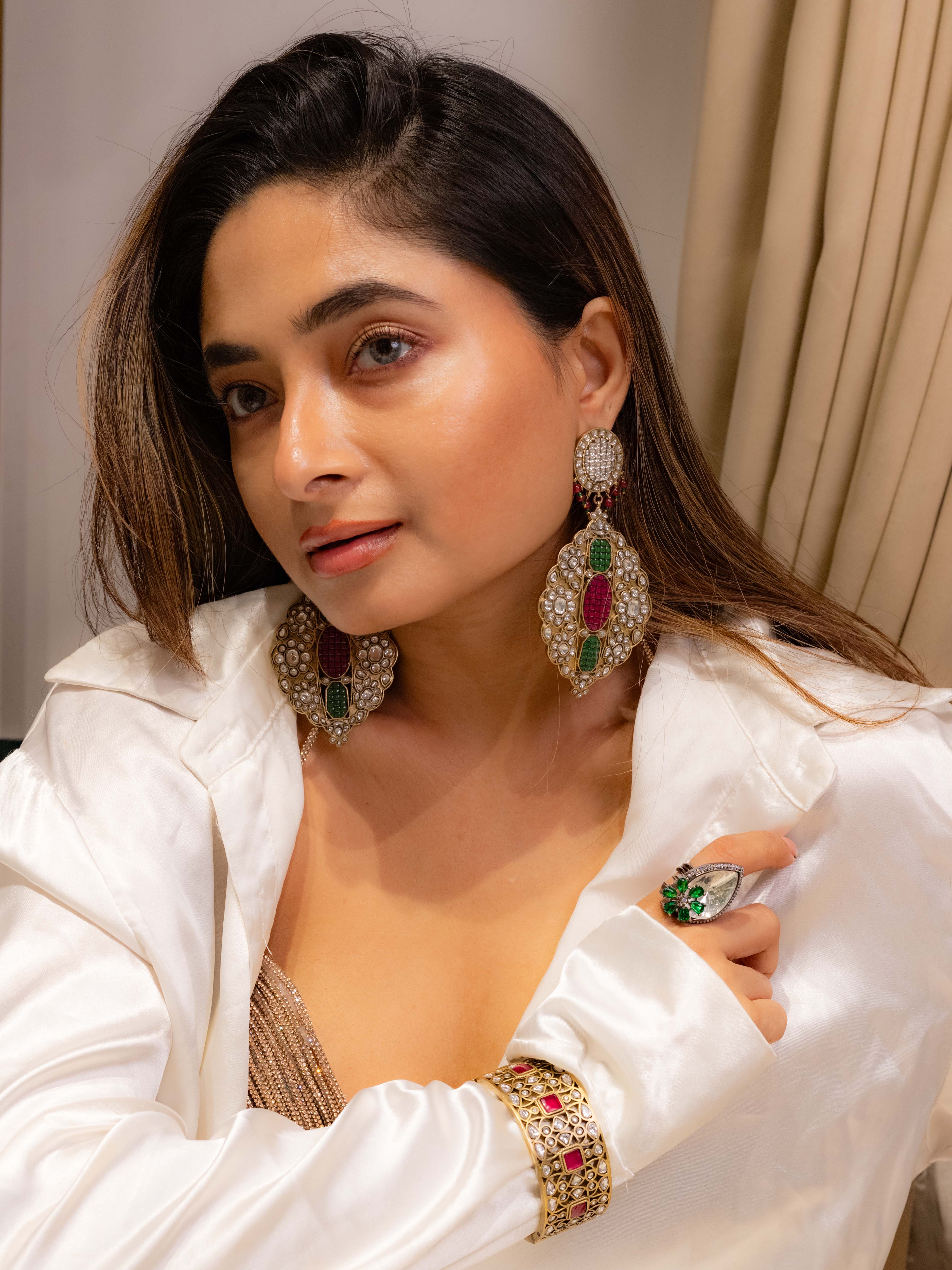 Nizami Gulbahar Earrings-Mahira