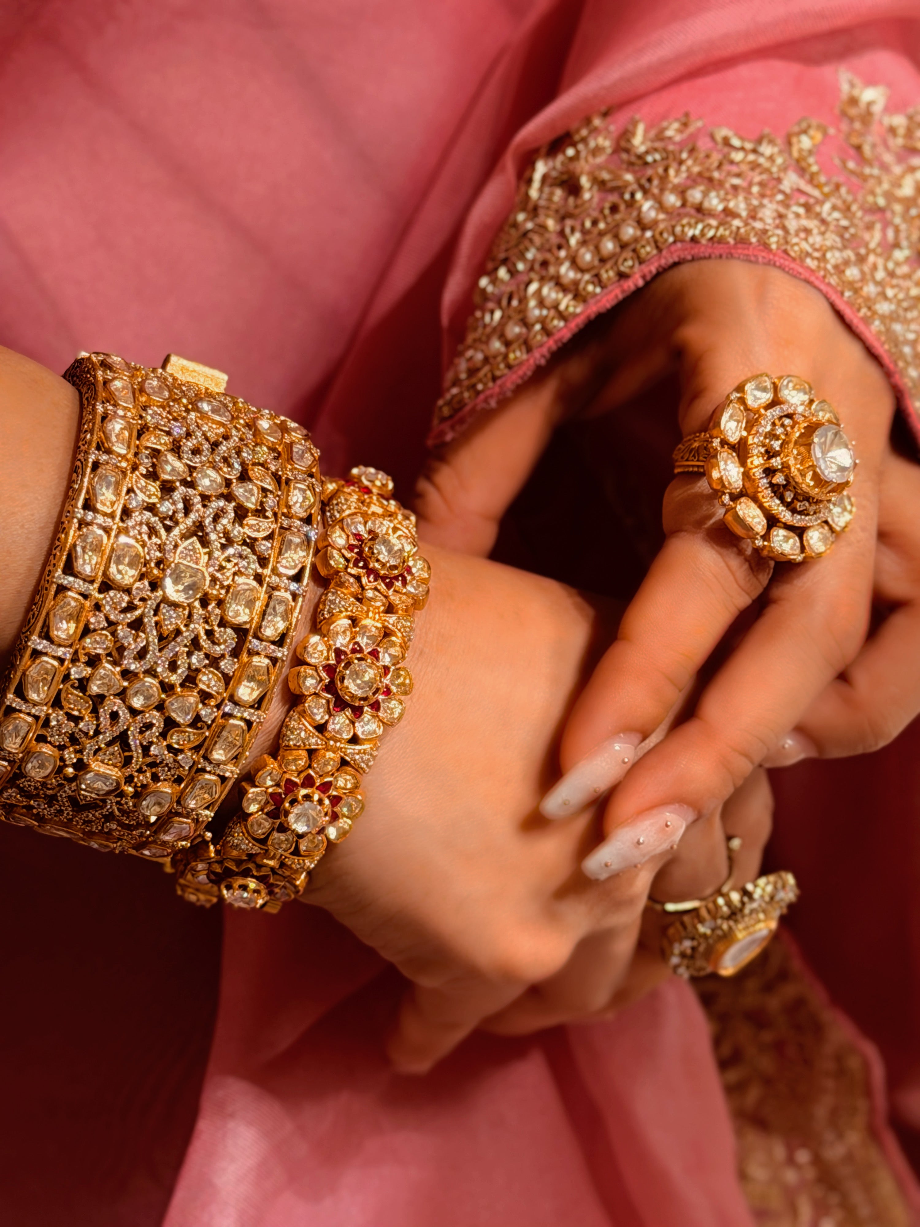 Empress Veera Polki Cuff