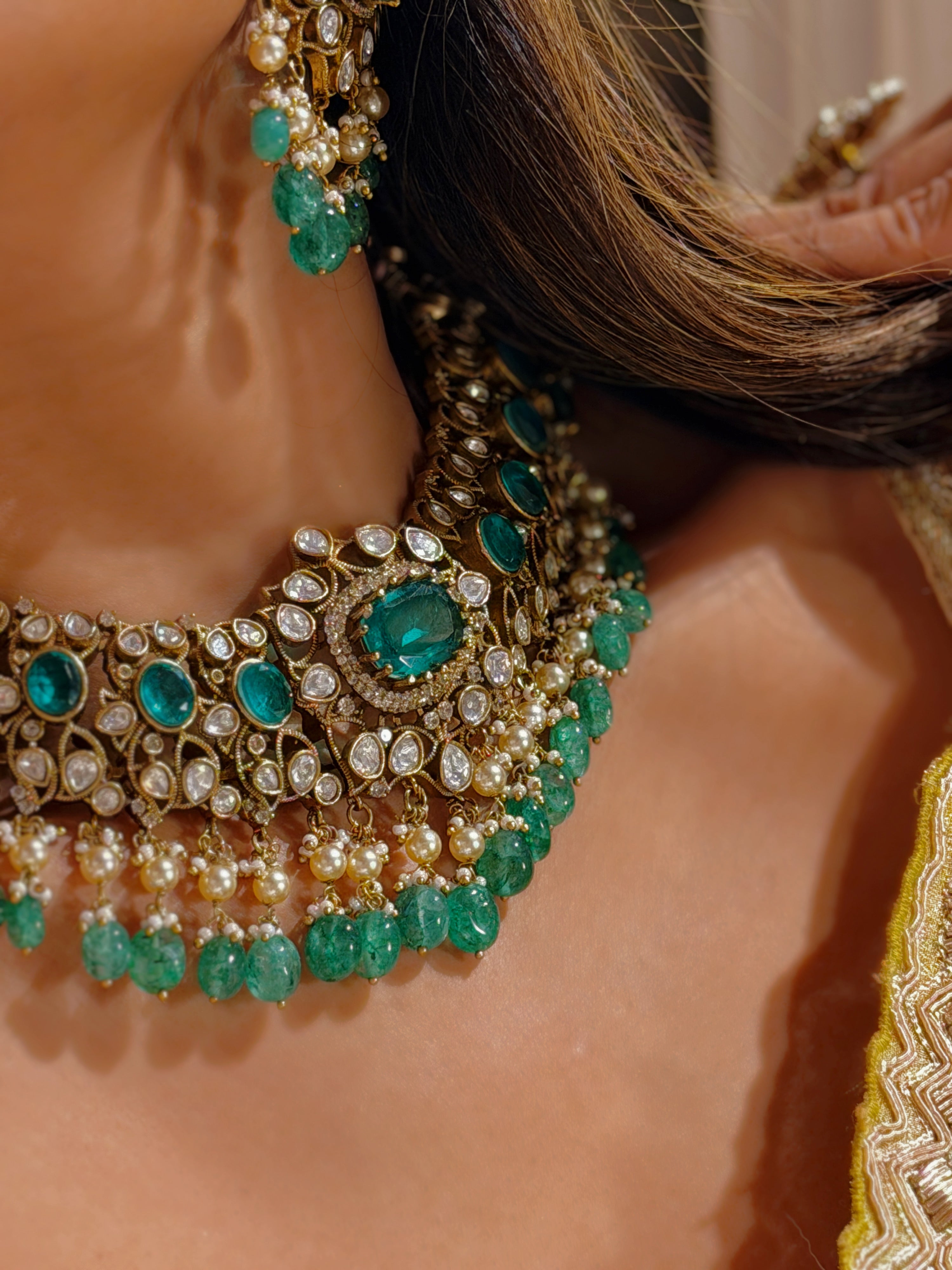 Elara Emerald Regalia Necklace