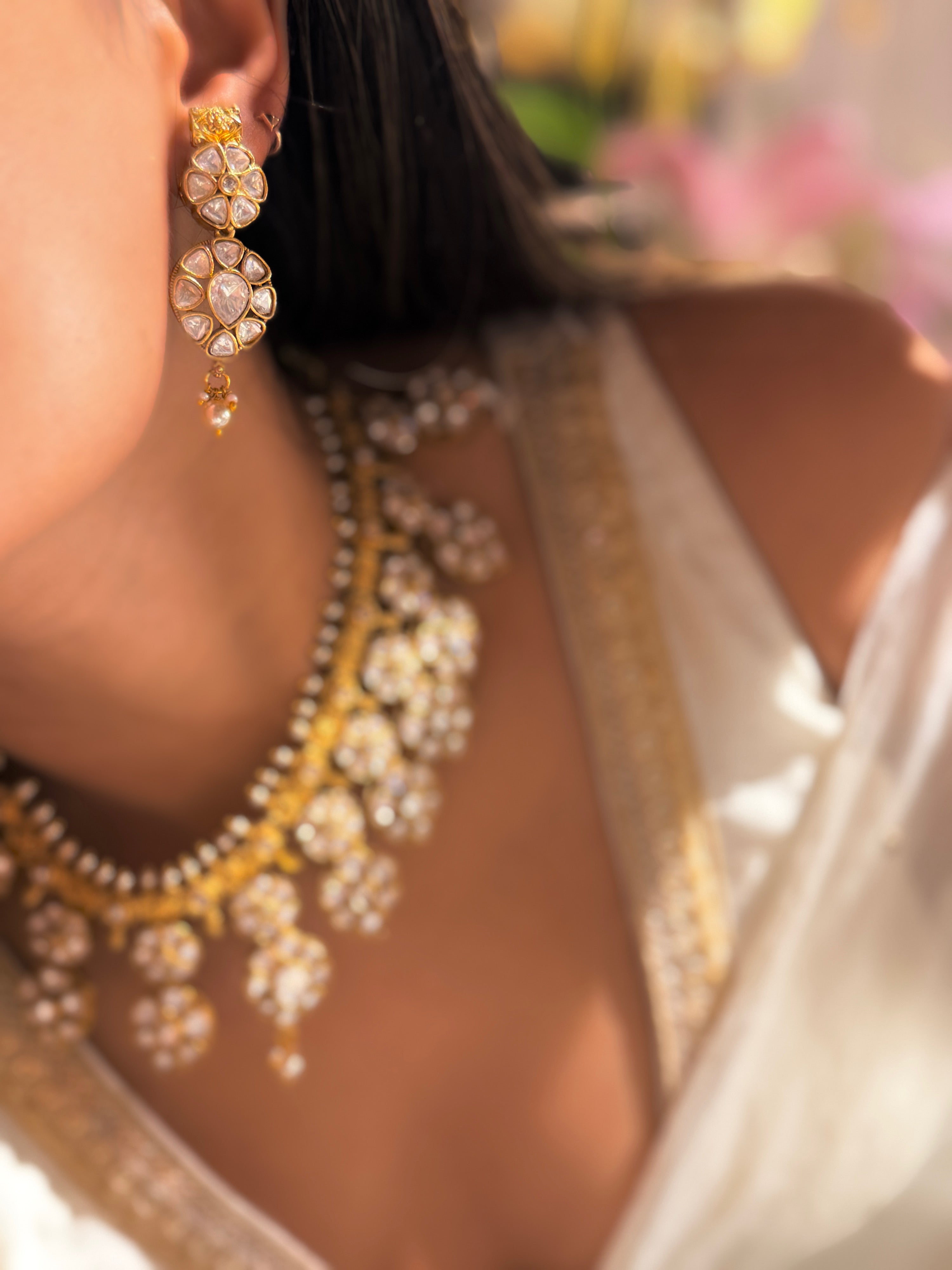 Zarina Leaf Cascade Necklace