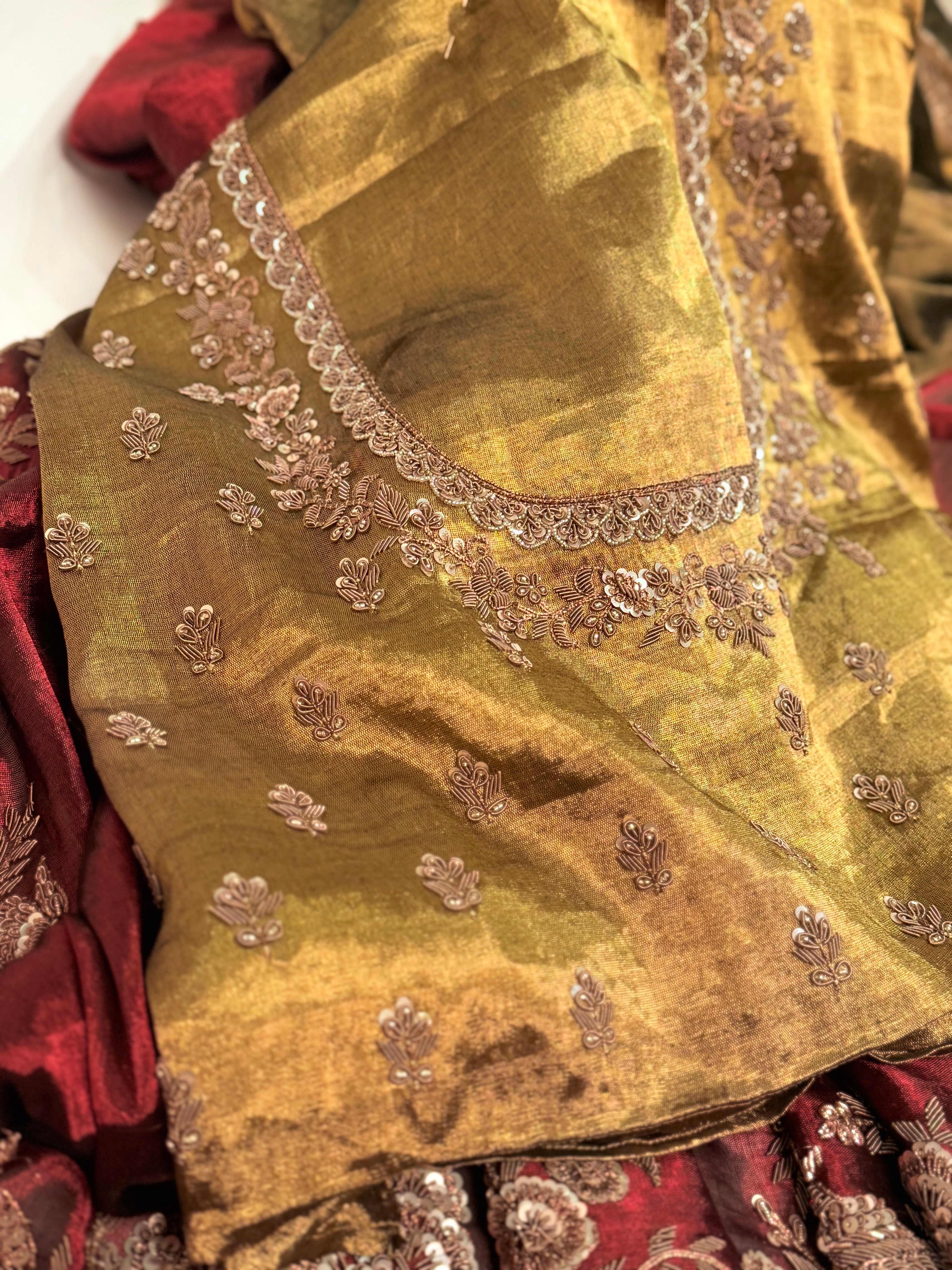 Empress Maroon Regal Saree