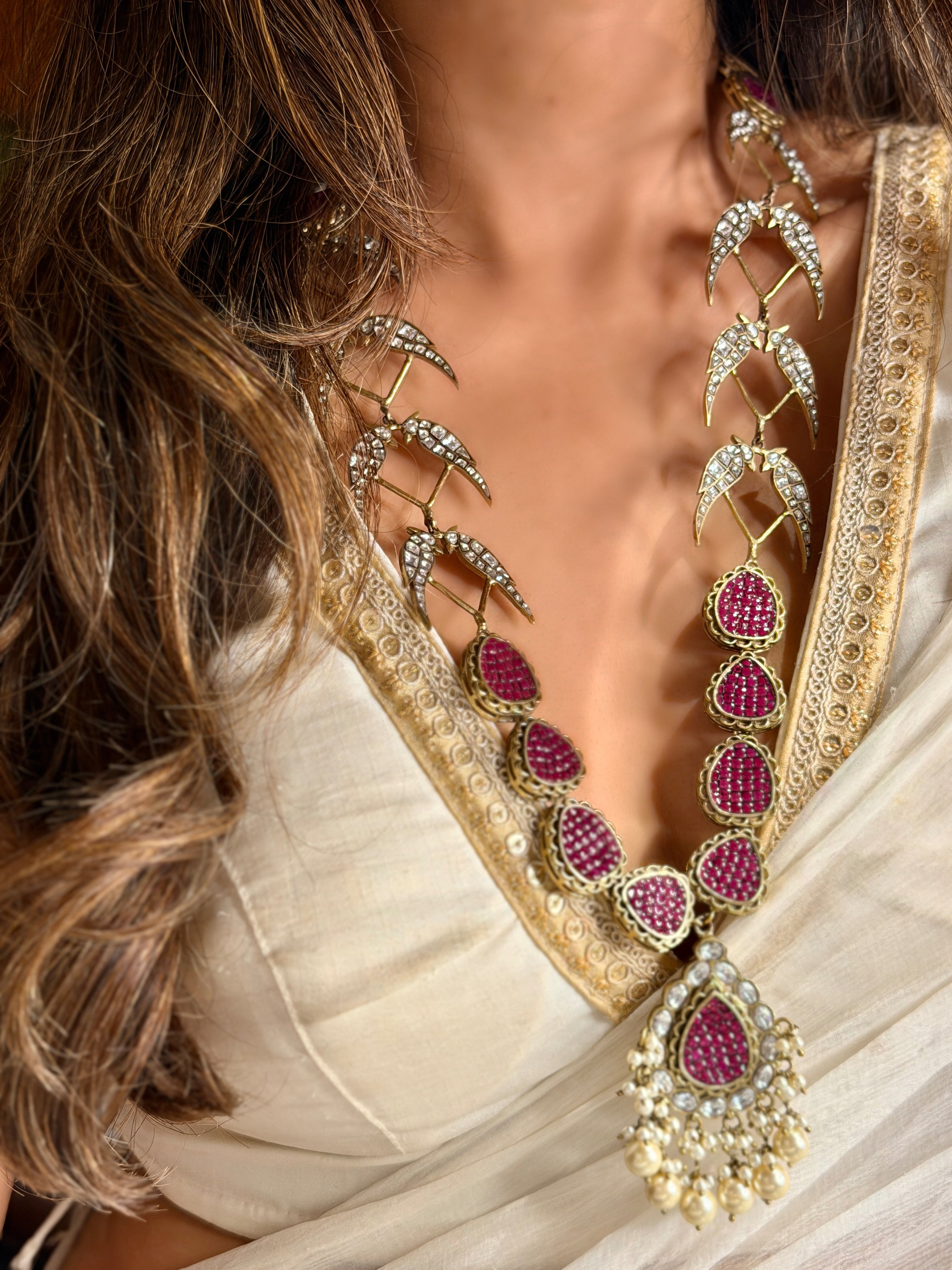 Crimson Aviara Necklace