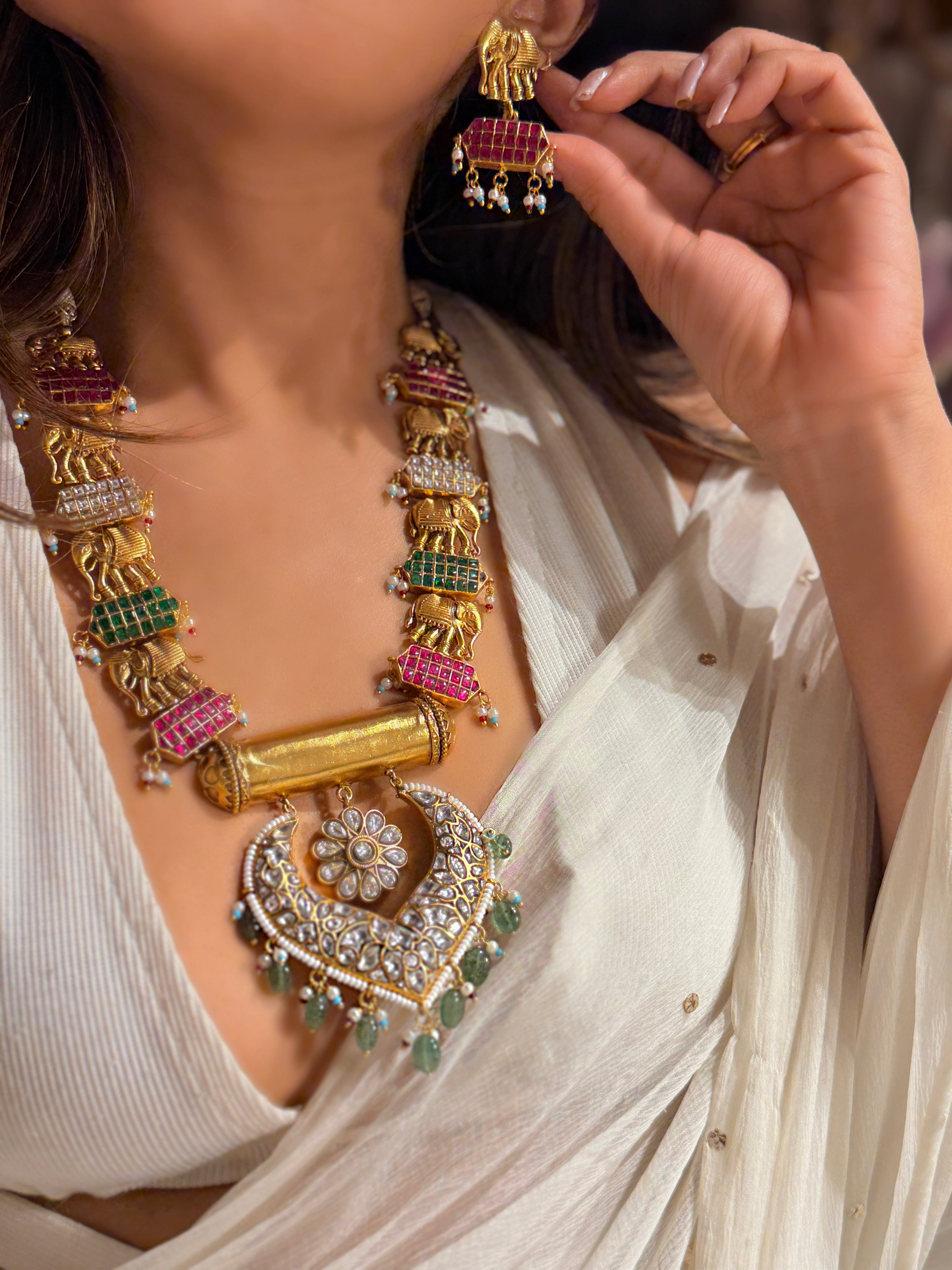 Gajvilas Jadau Necklace