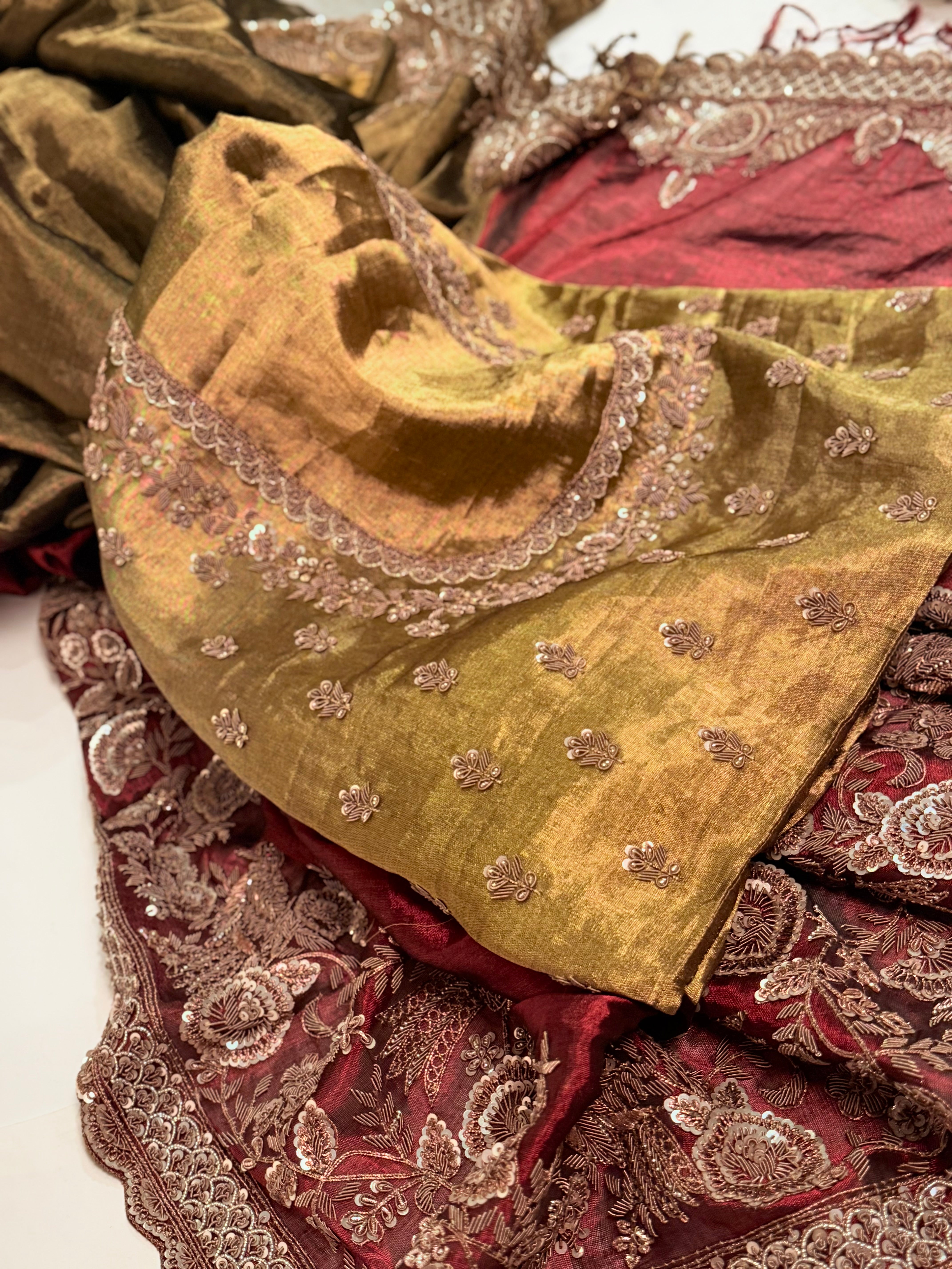 Empress Maroon Regal Saree