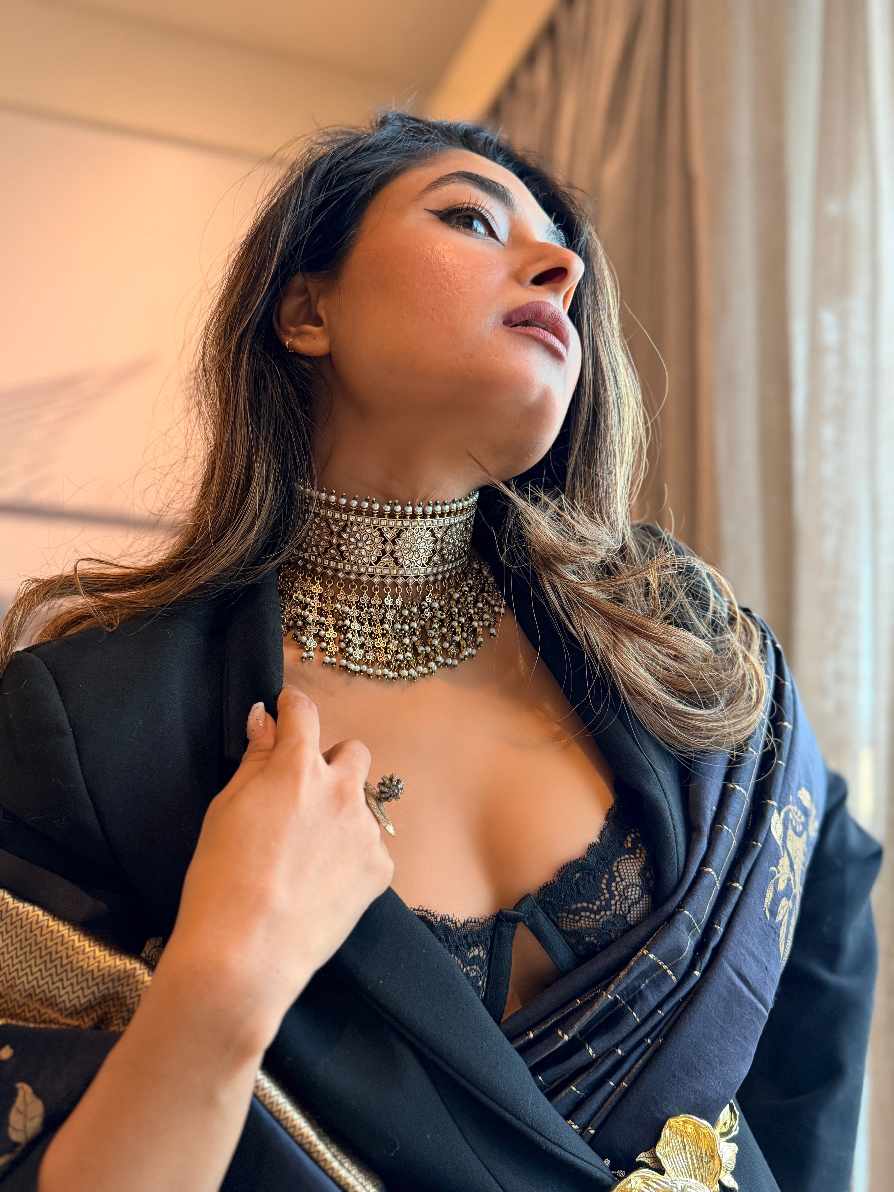 Nargis polki Choker - Mahira