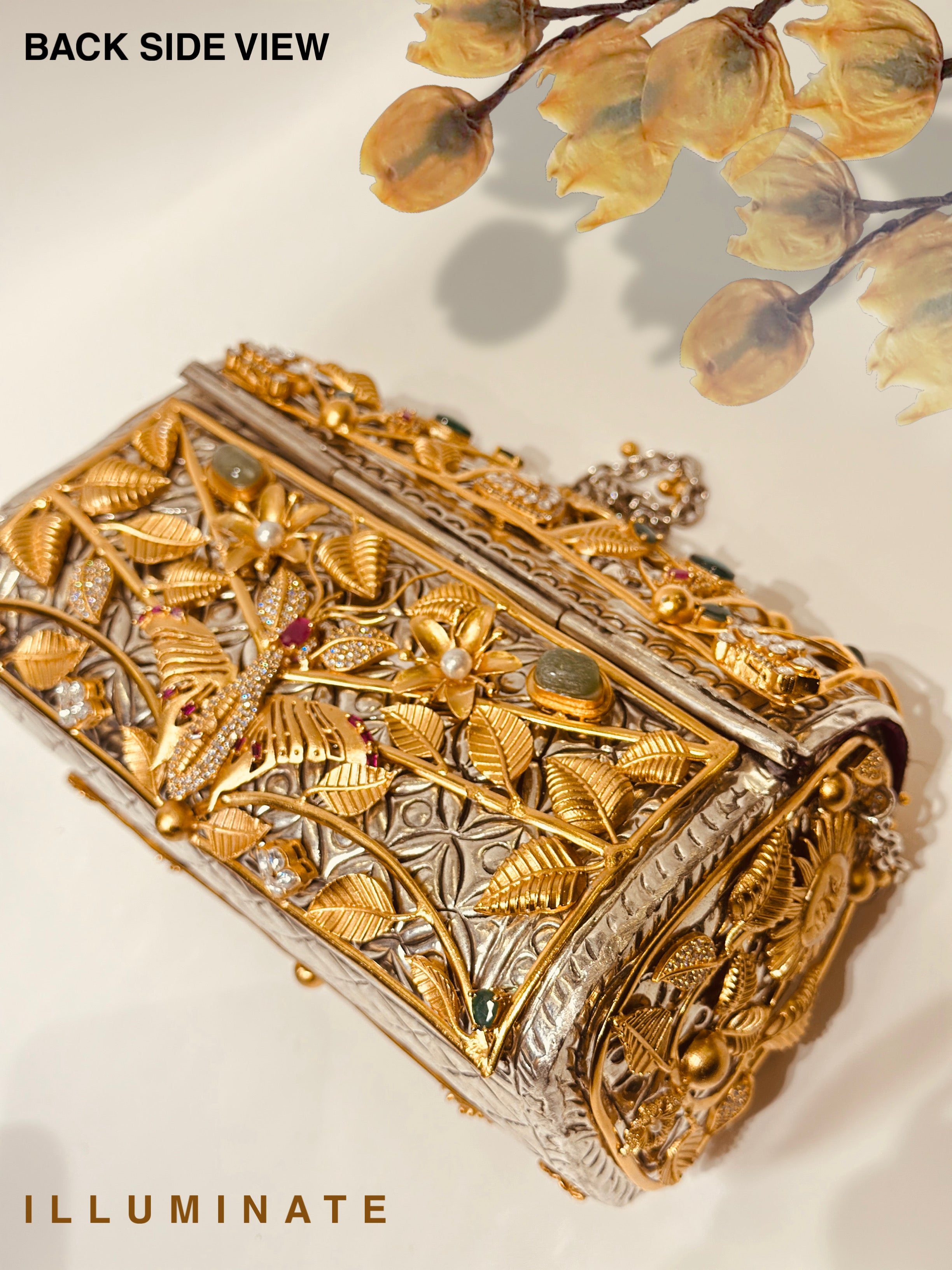 Mystique Golden Eden Clutch