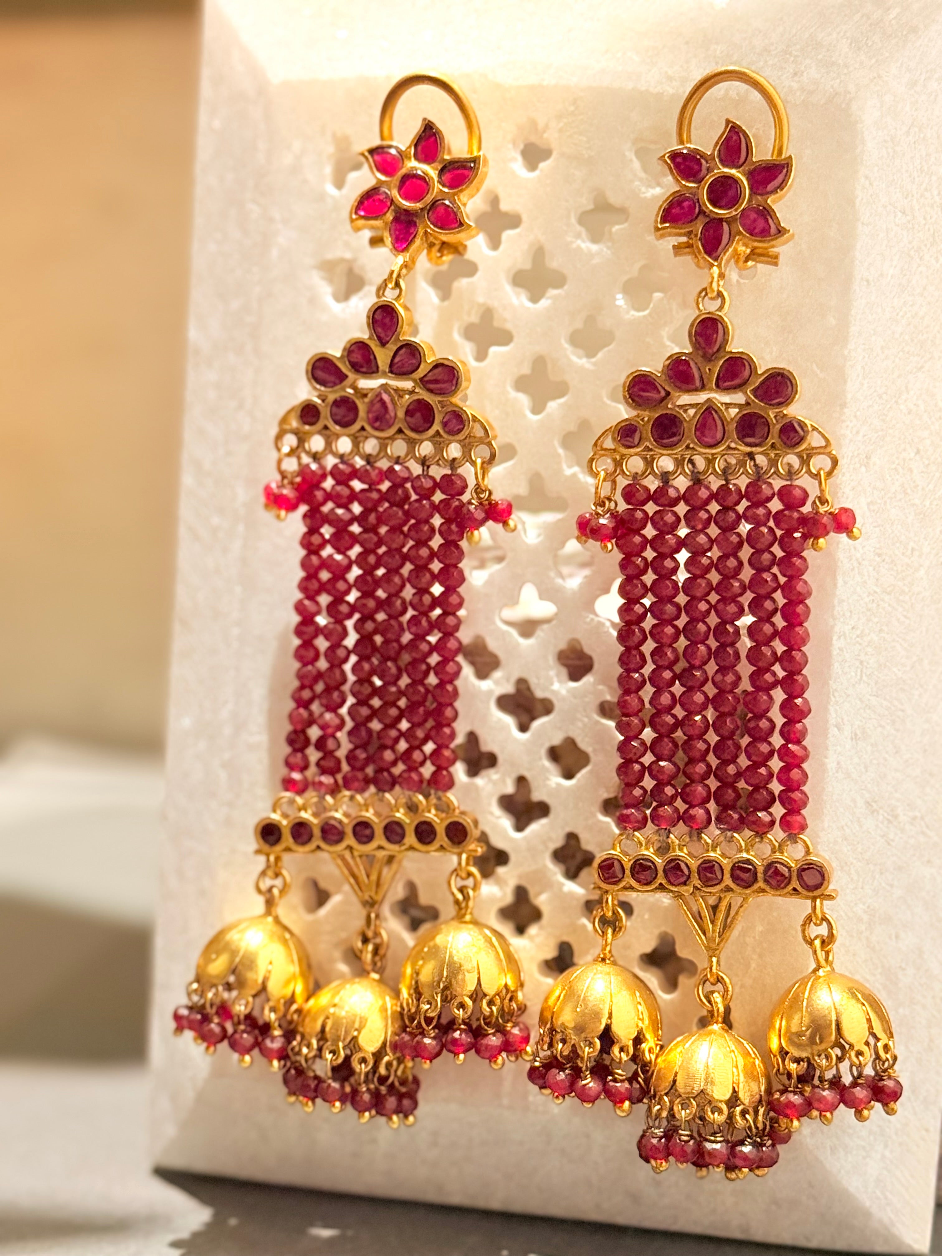 Nira crystal jhumki Dangler - MAHIRA