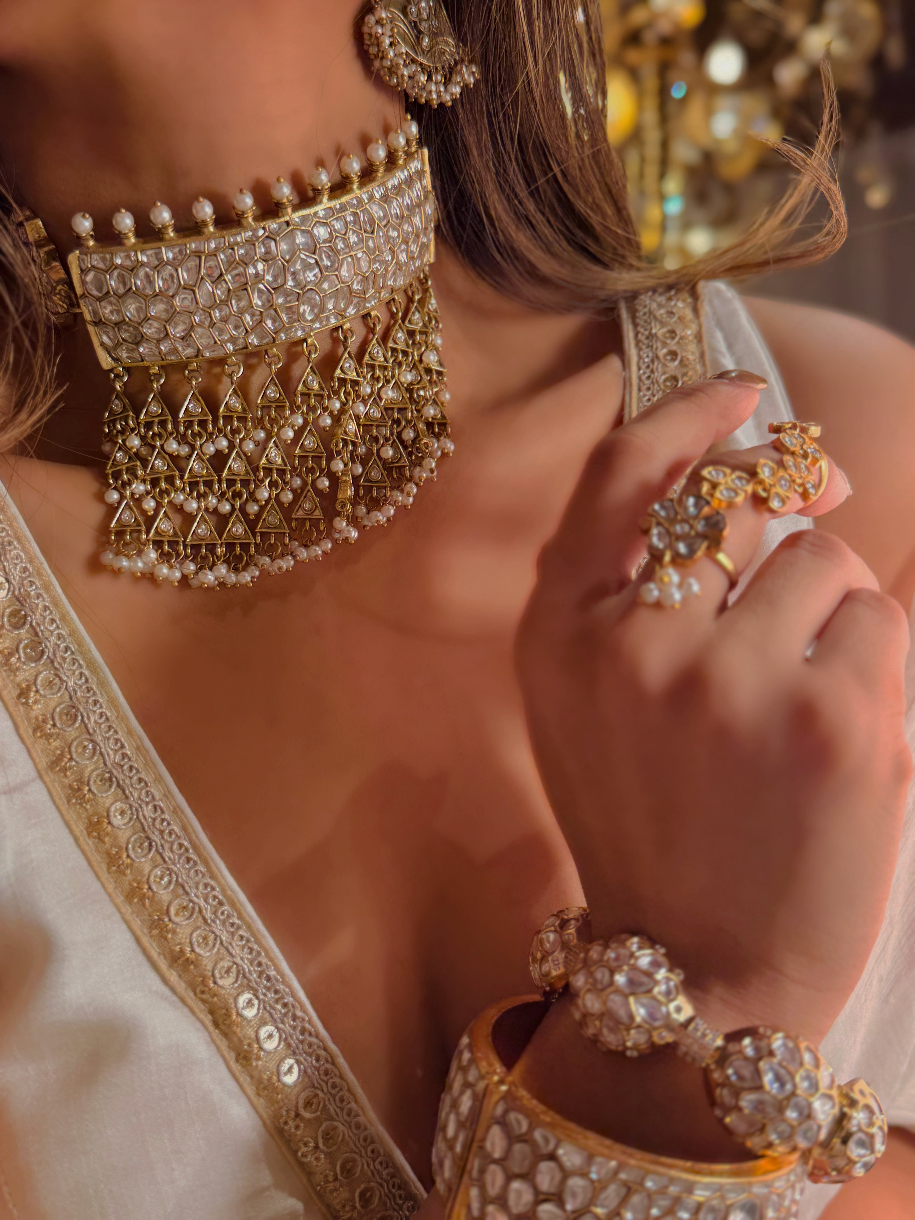 Zunair jadau Neck piece