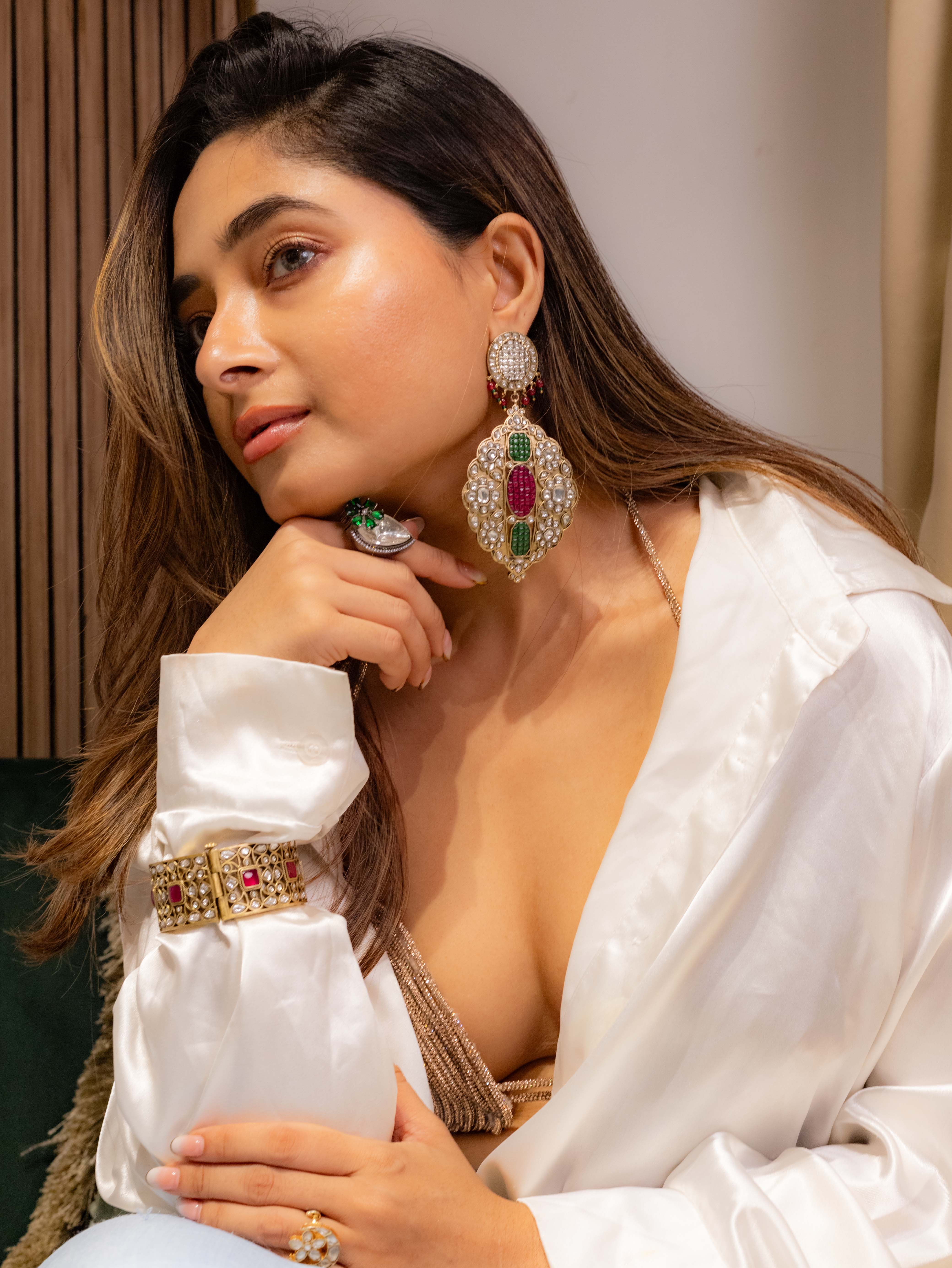 Nizami Gulbahar Earrings-Mahira