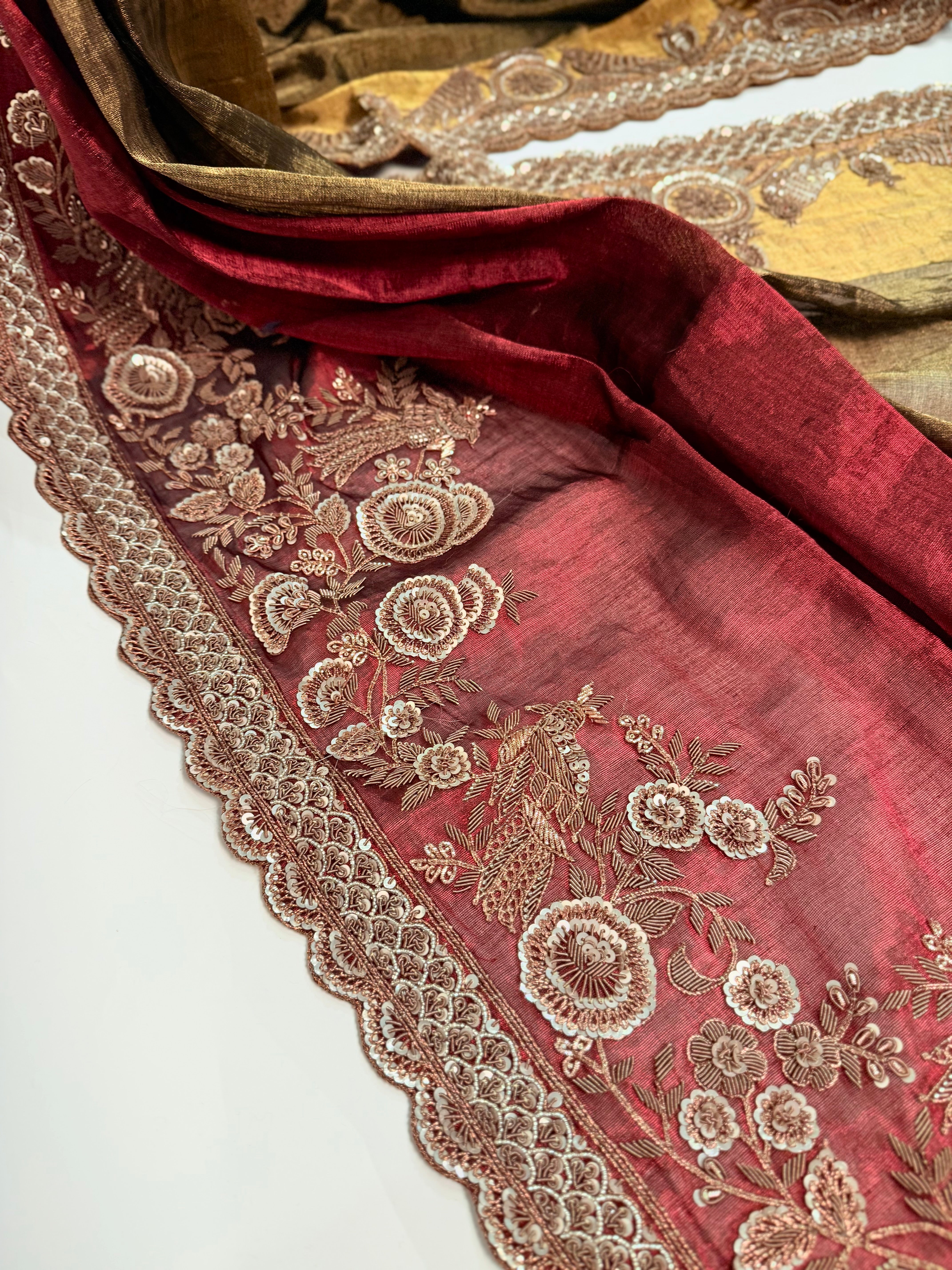 Empress Maroon Regal Saree