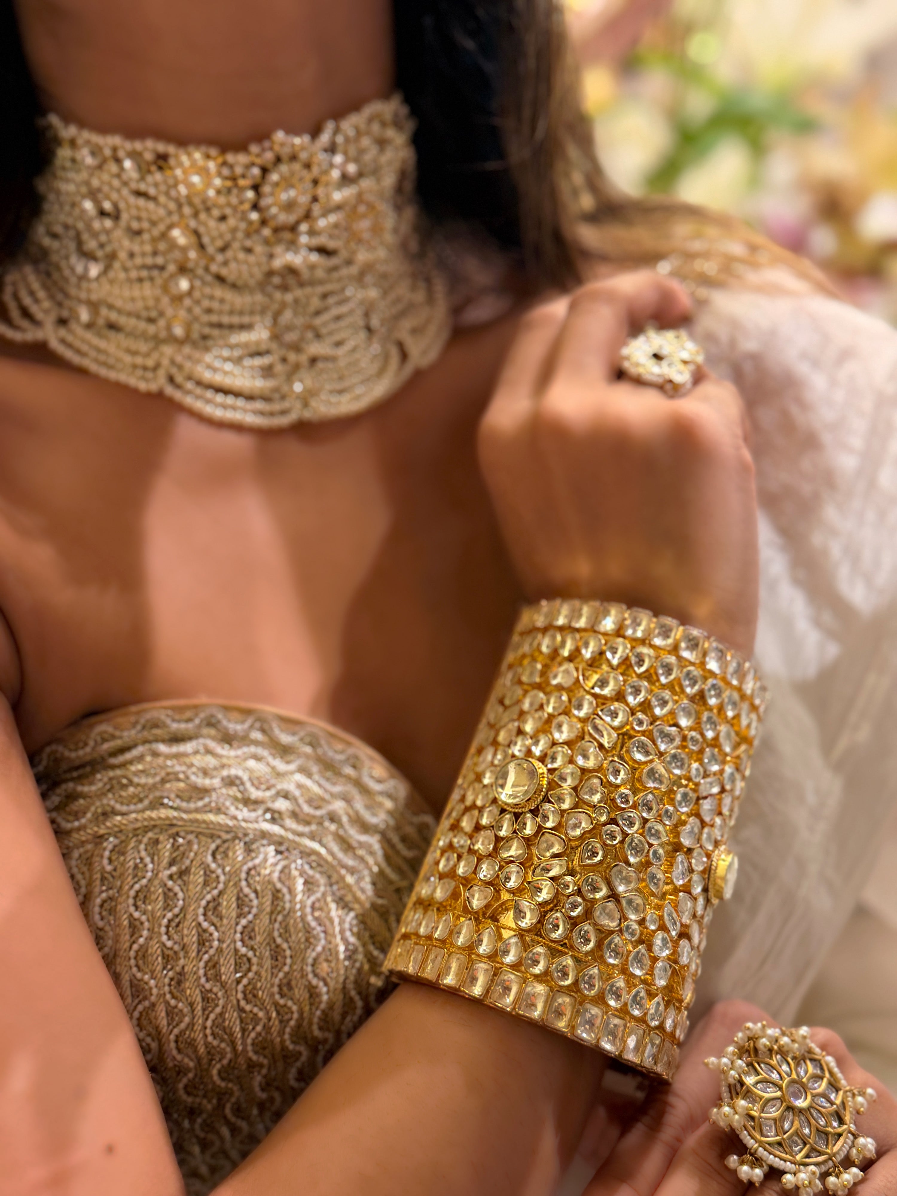 Amber Bloom Cuff