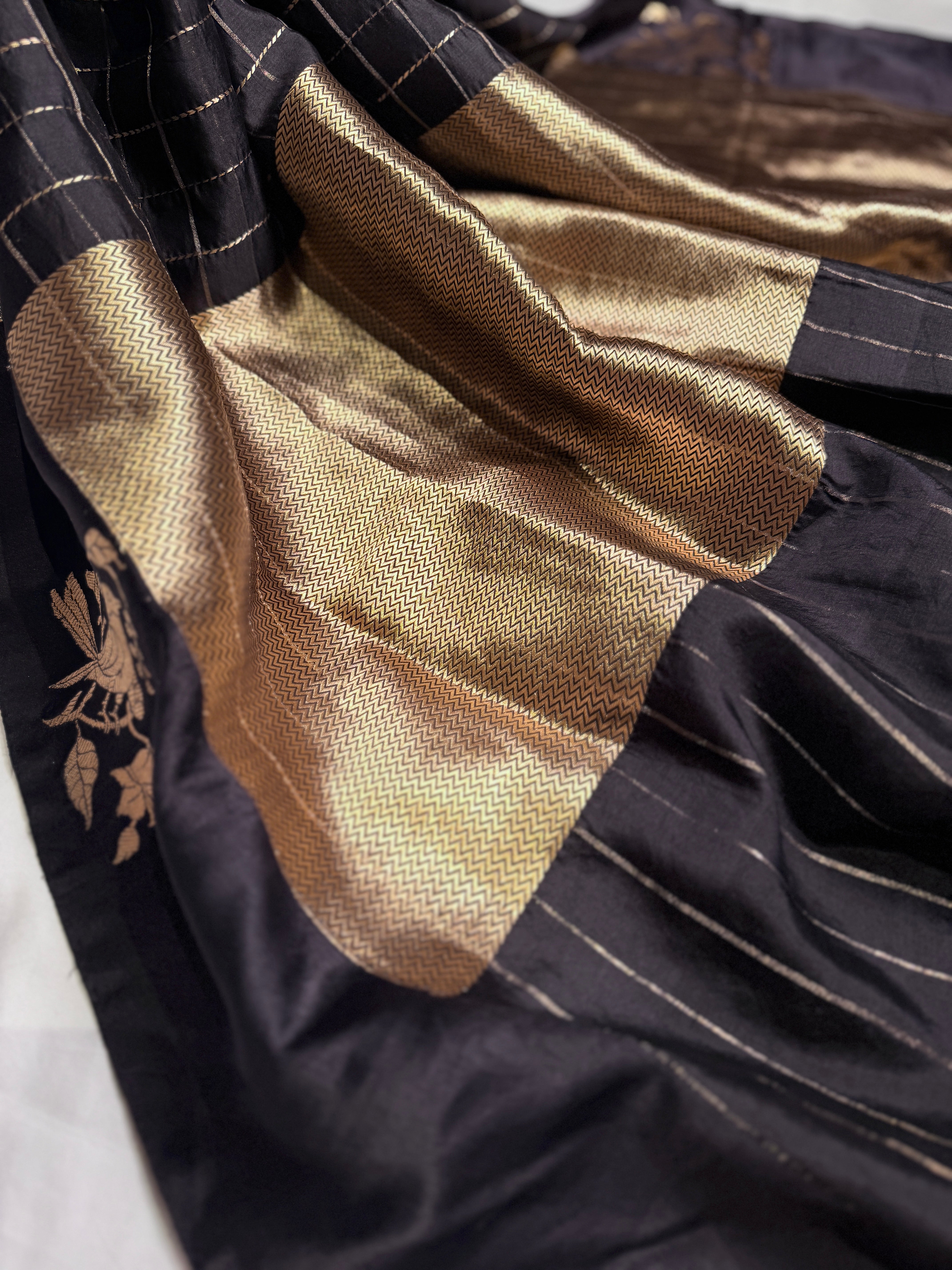 Checkers Glam Silk Saree