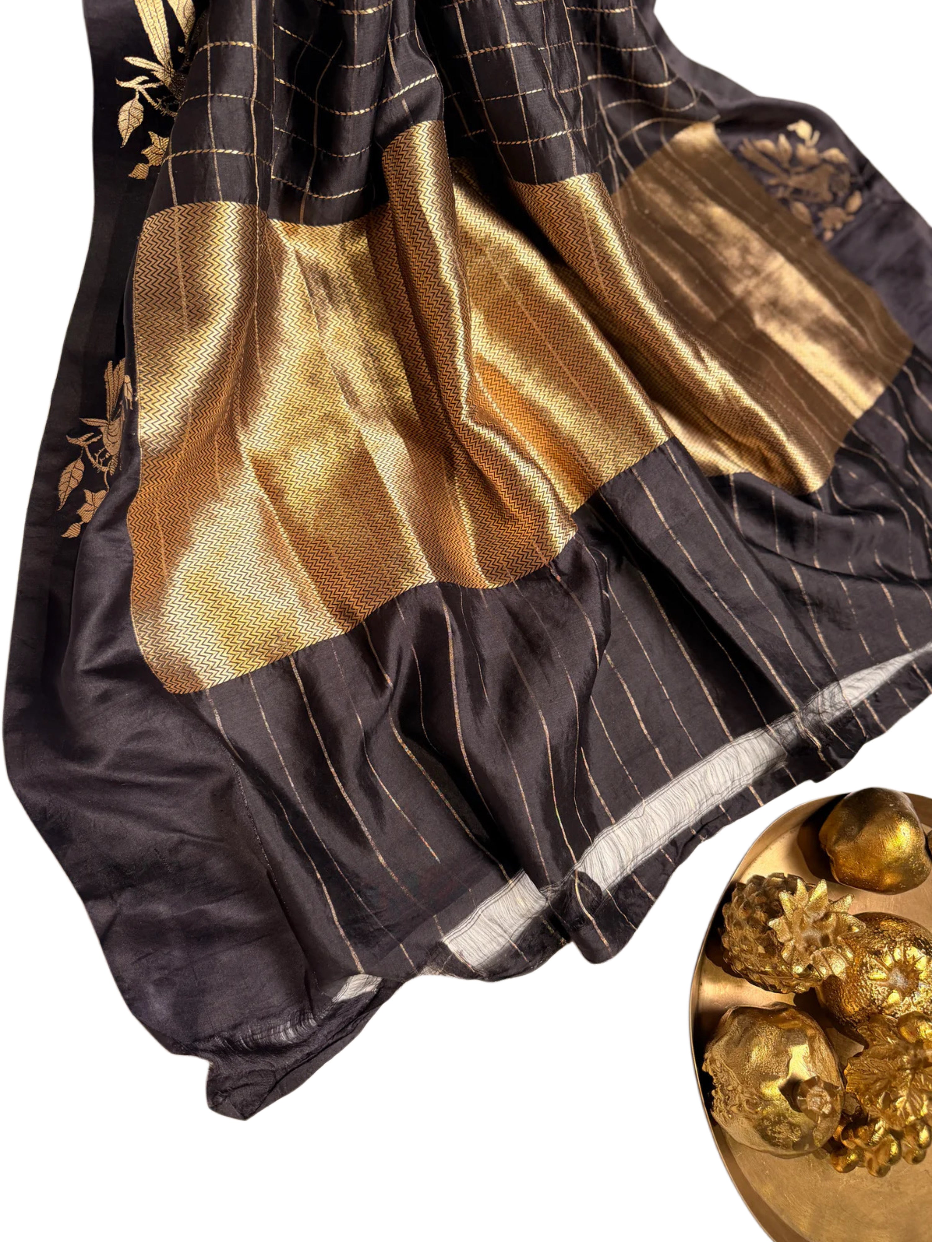 Checkers Glam Silk Saree