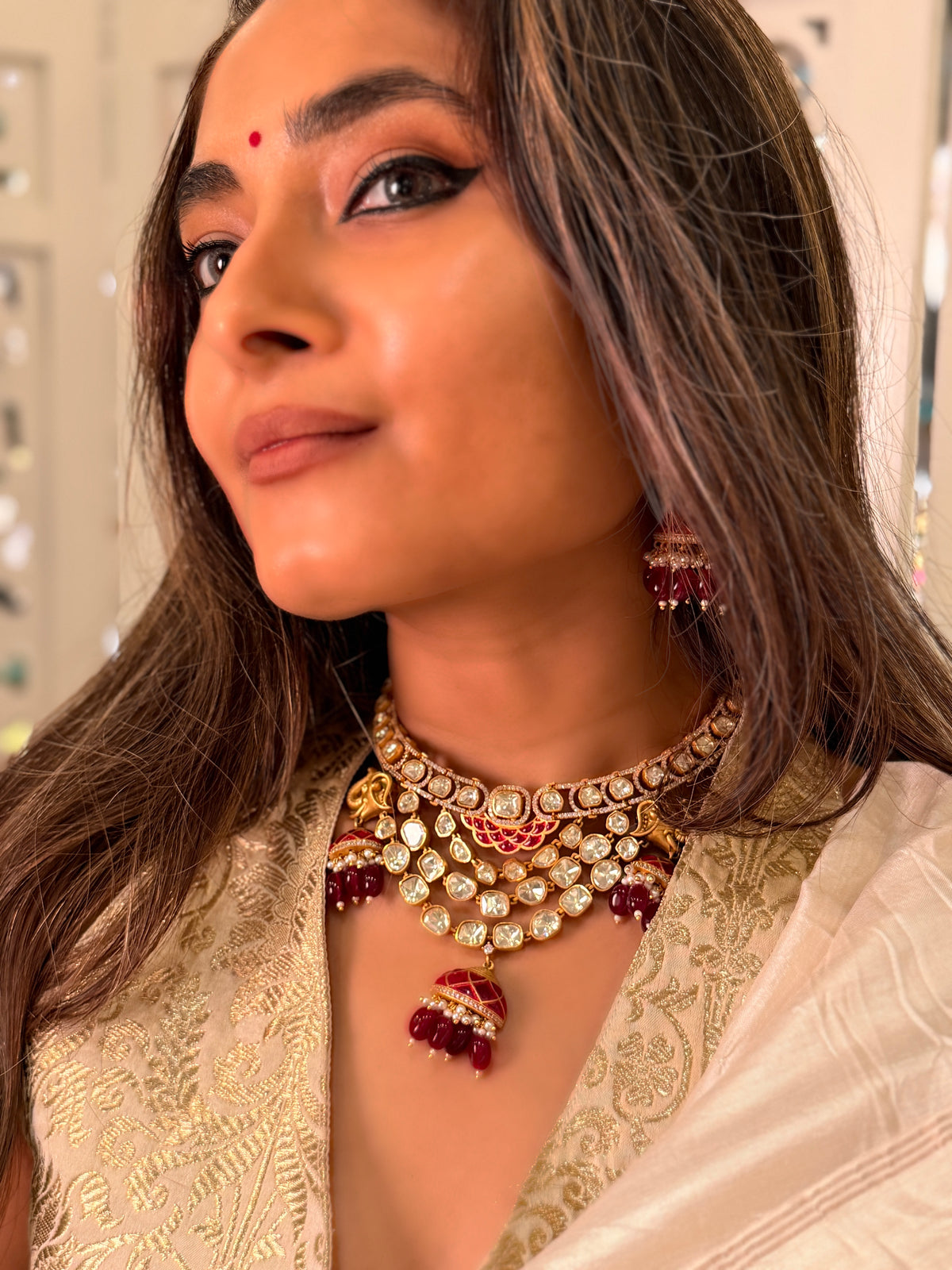 Rambhya polki Gold Necklace-