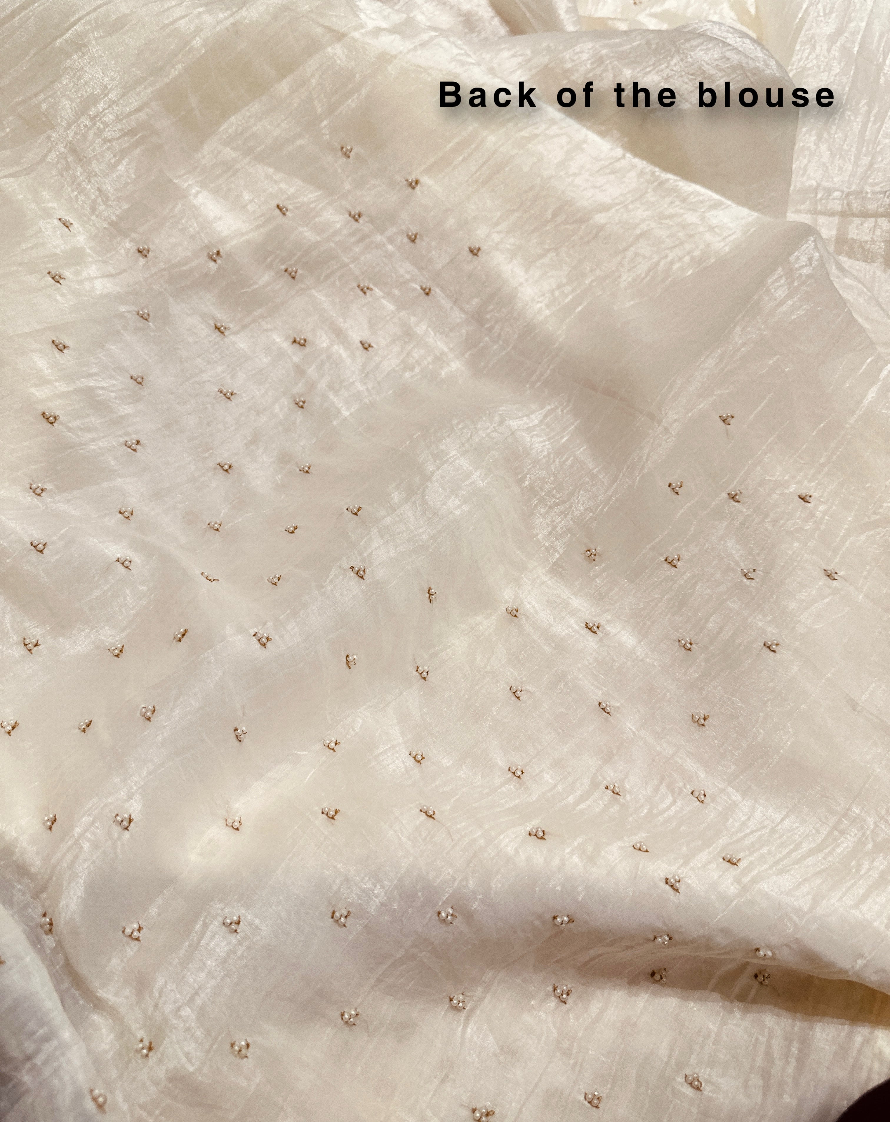 Ivory Moonlight Saree