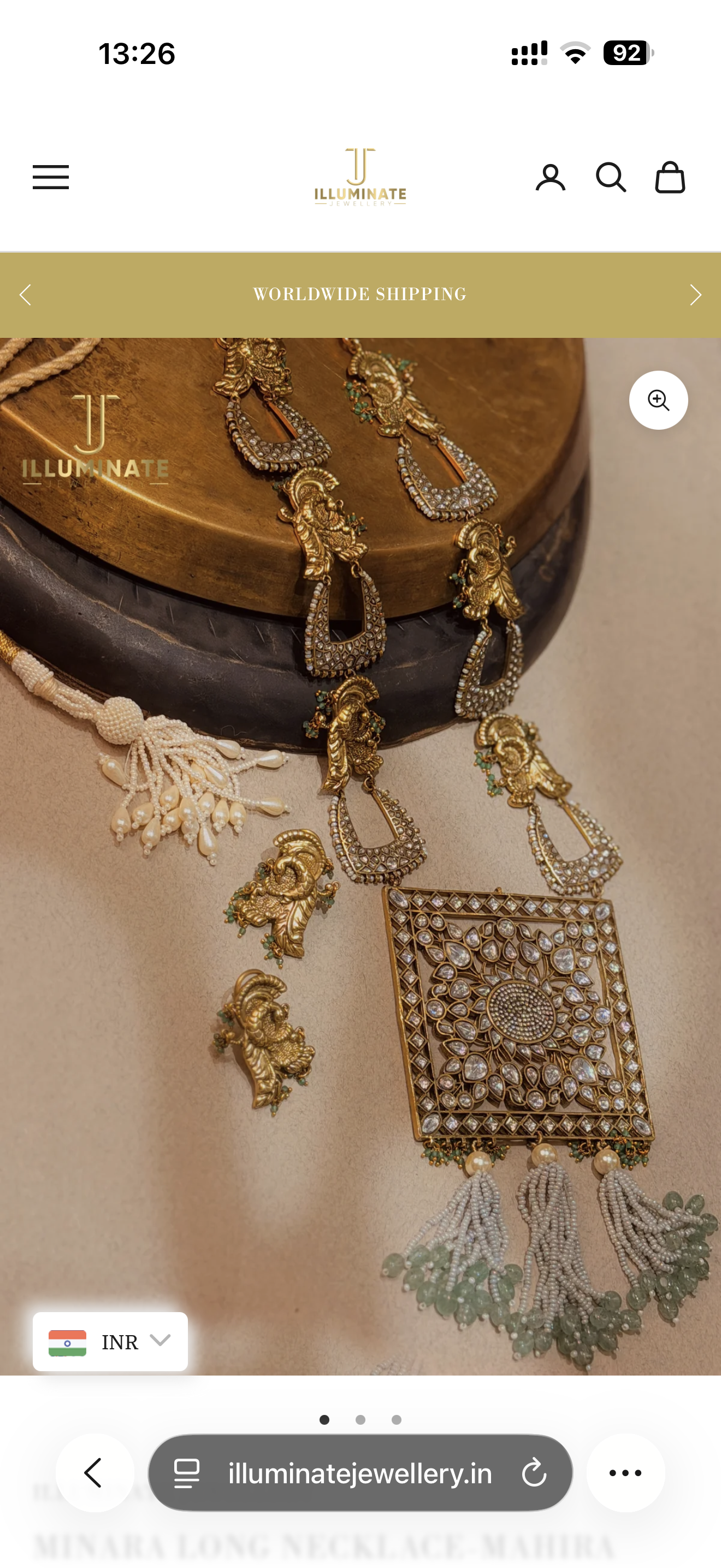 Chandramukhi polki haar - Mahira