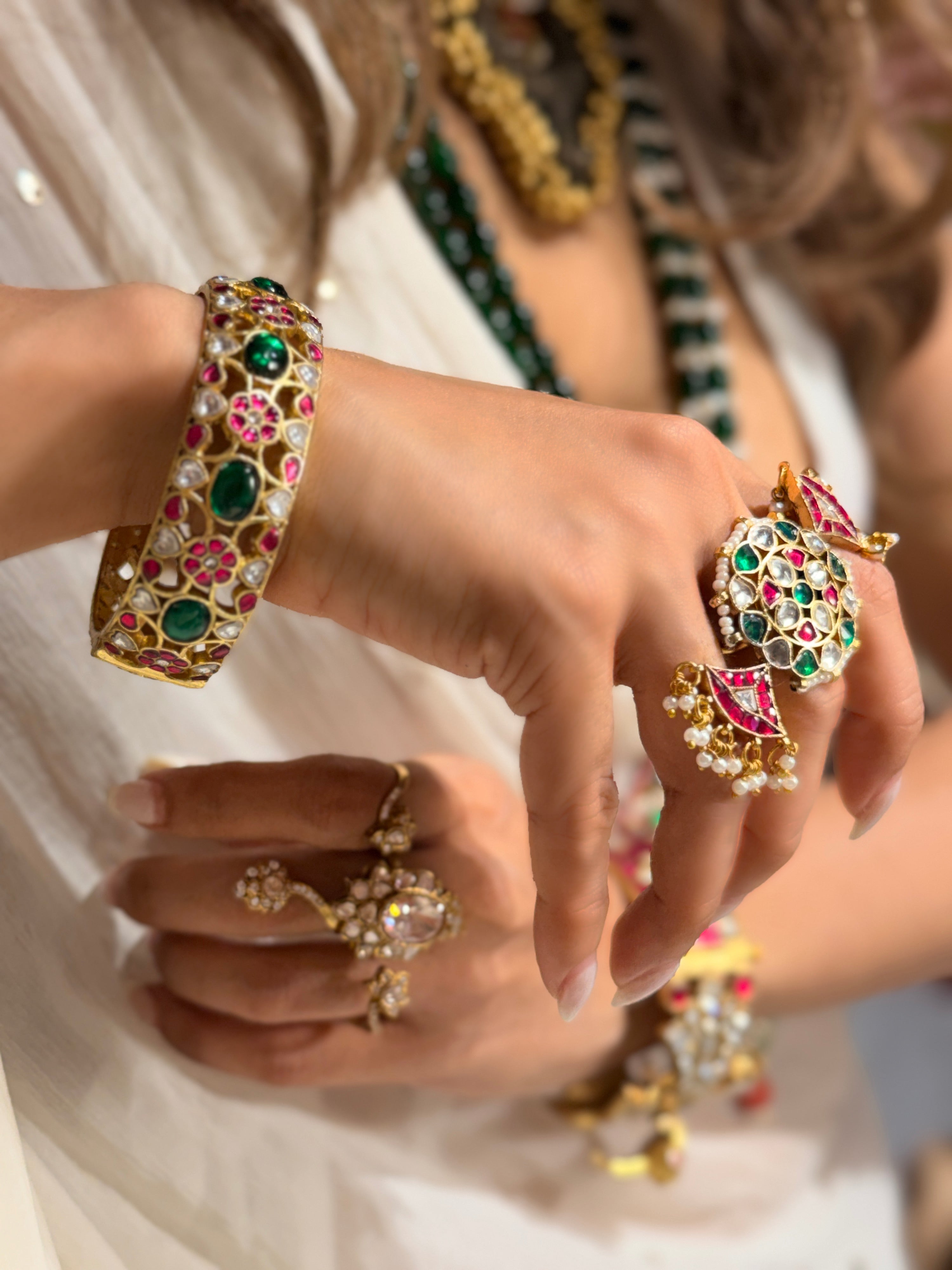 Indu Jadau Ring