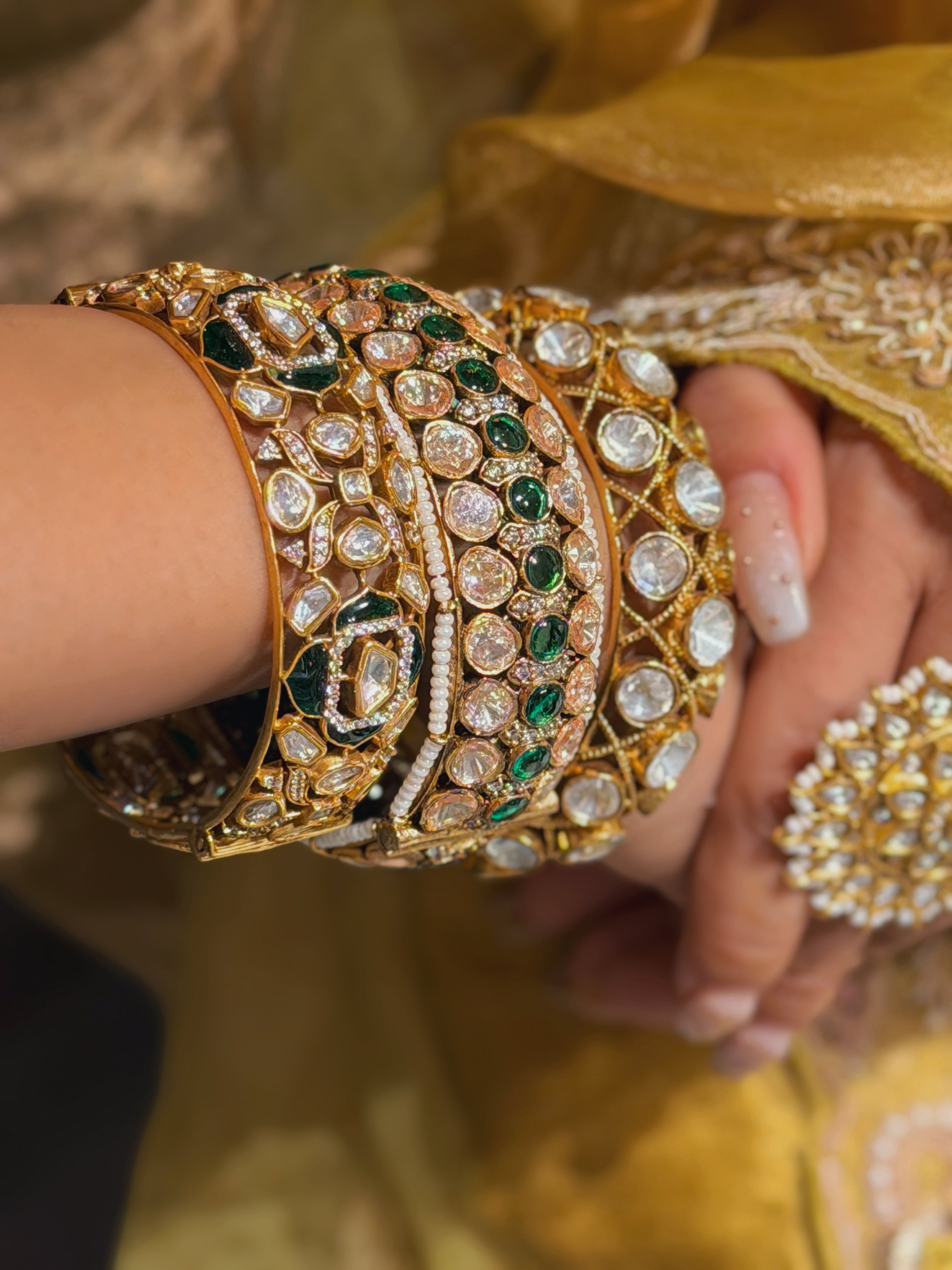 Rosette Bangle - Illuminate Luxe