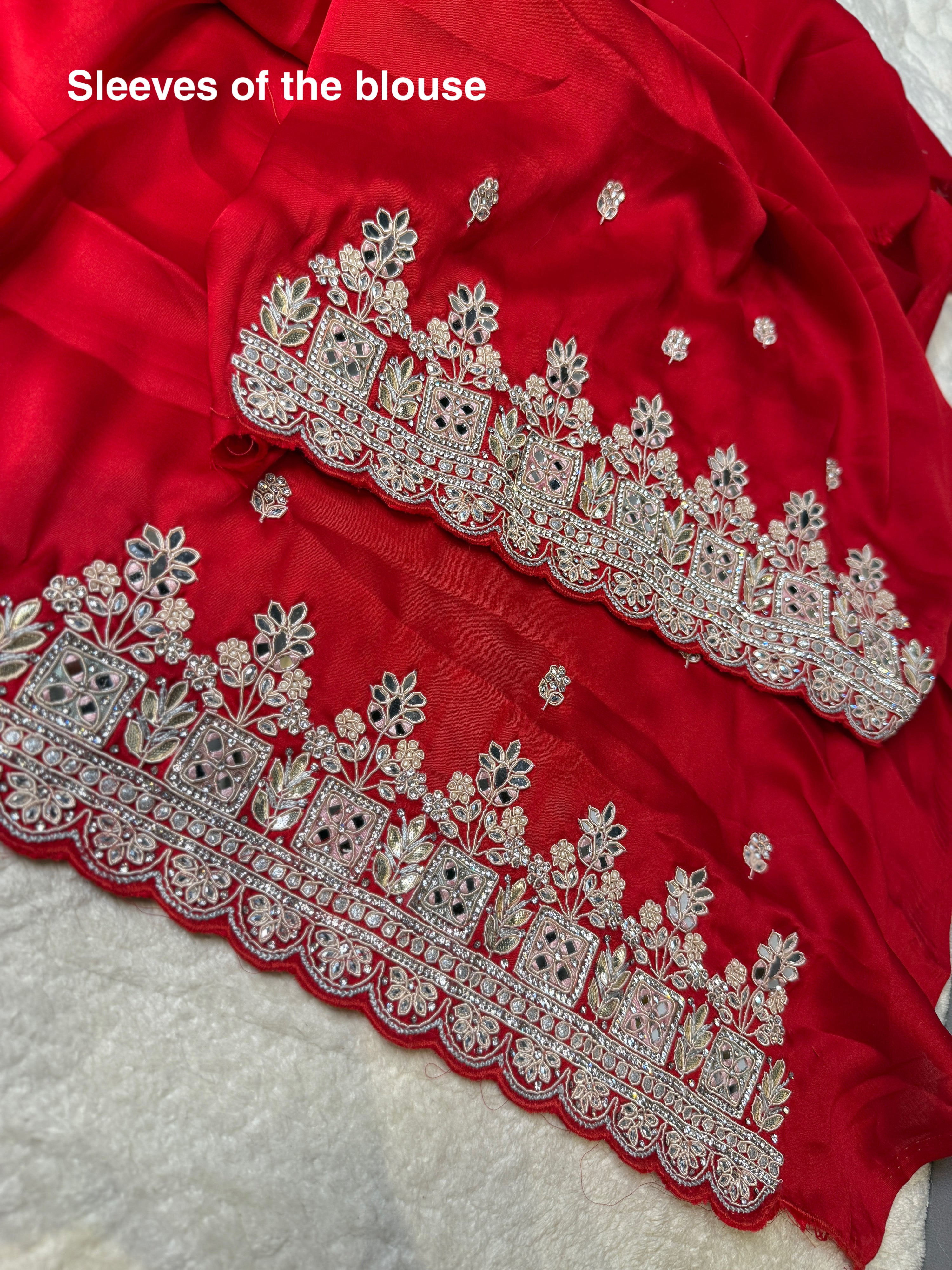 Mirror - Gotapatti Zardosi Saree