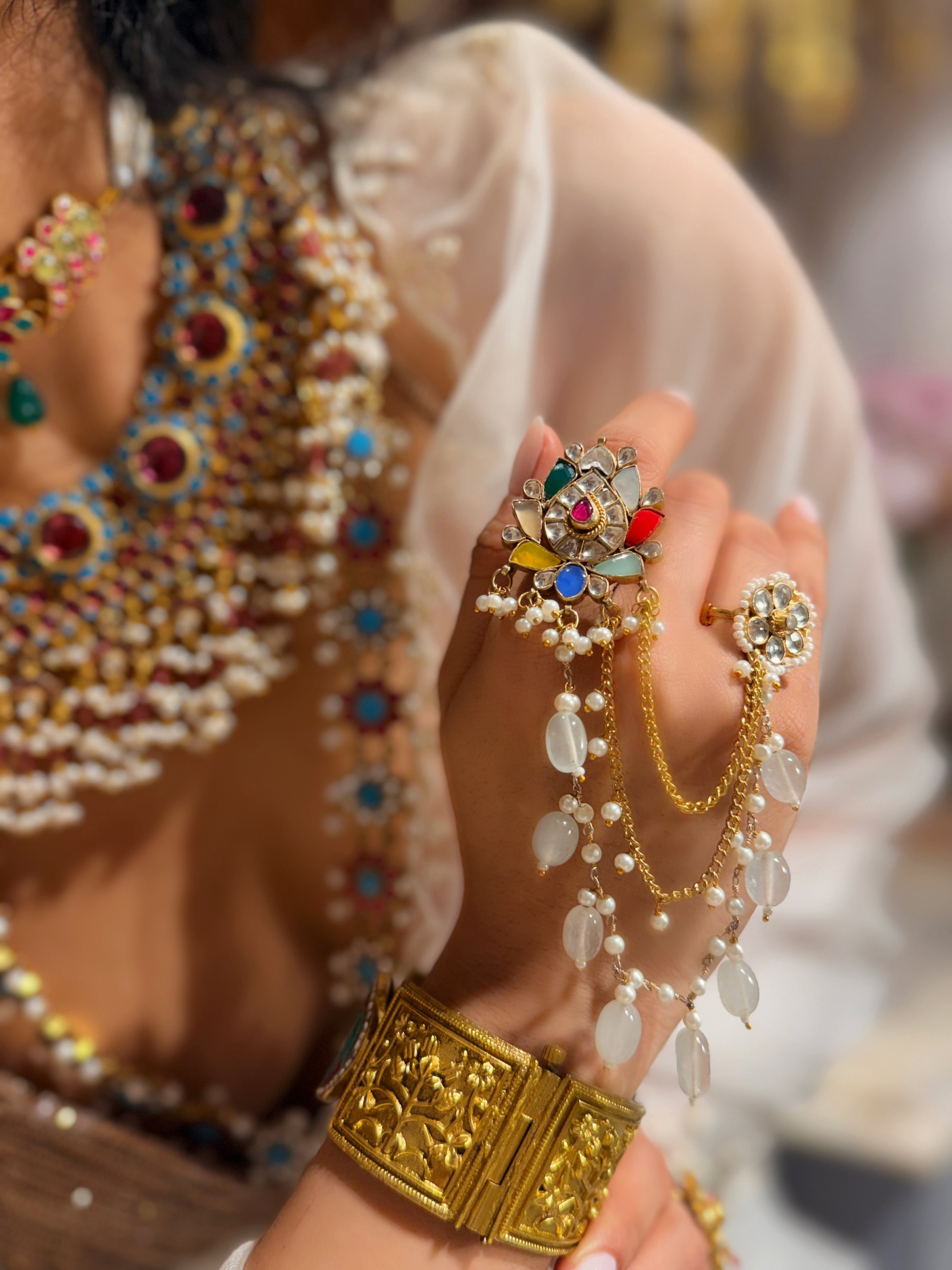 Navratan komal Duo Ring