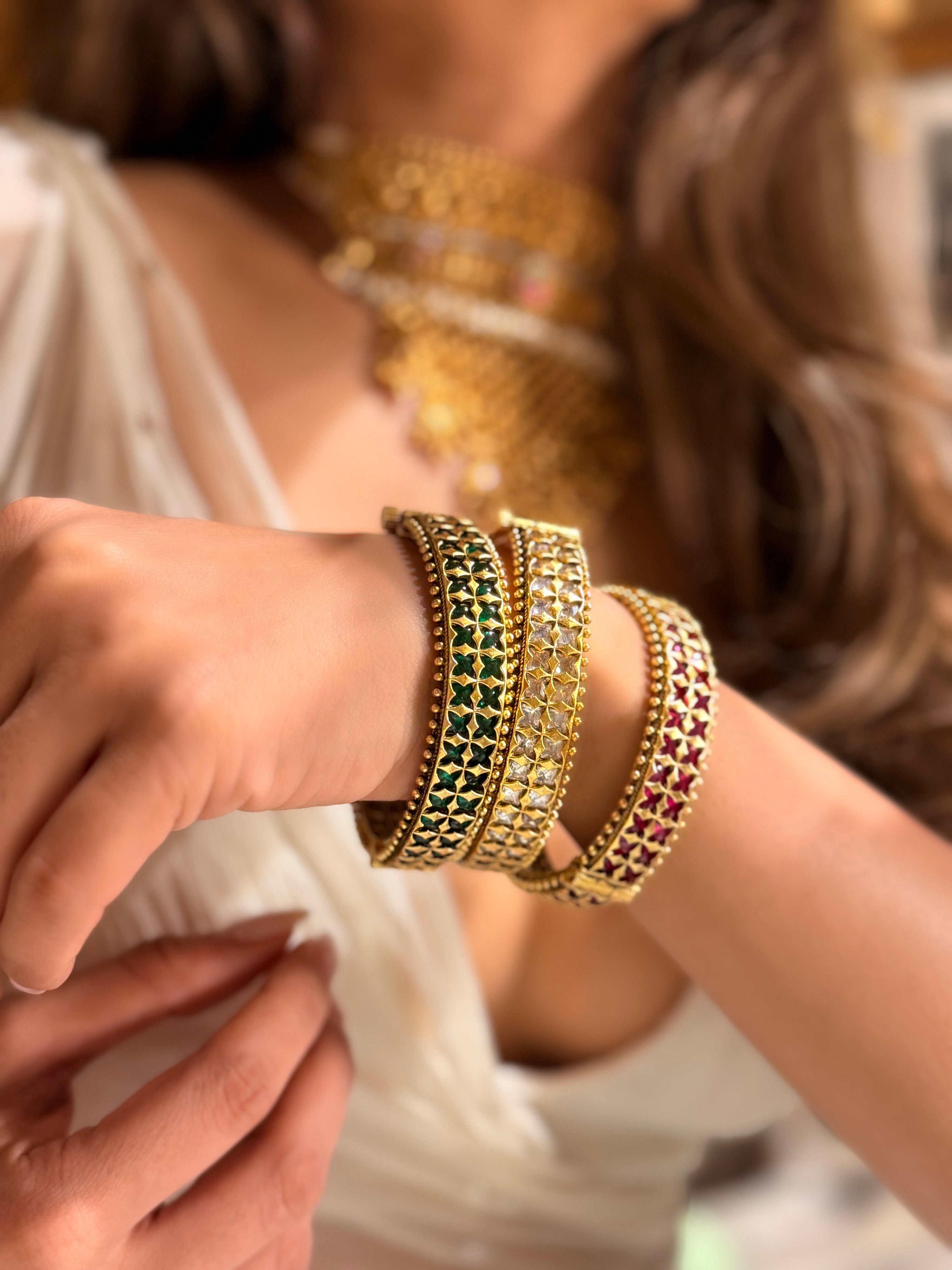 Roopam gold plated Bangle