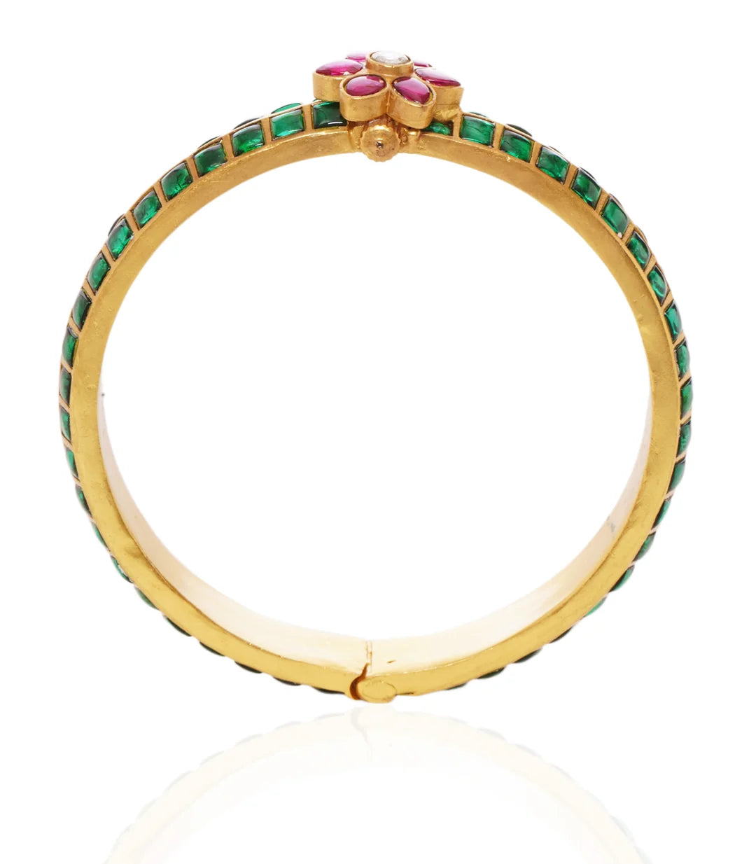 Saaz Emerald Sleek Bangle