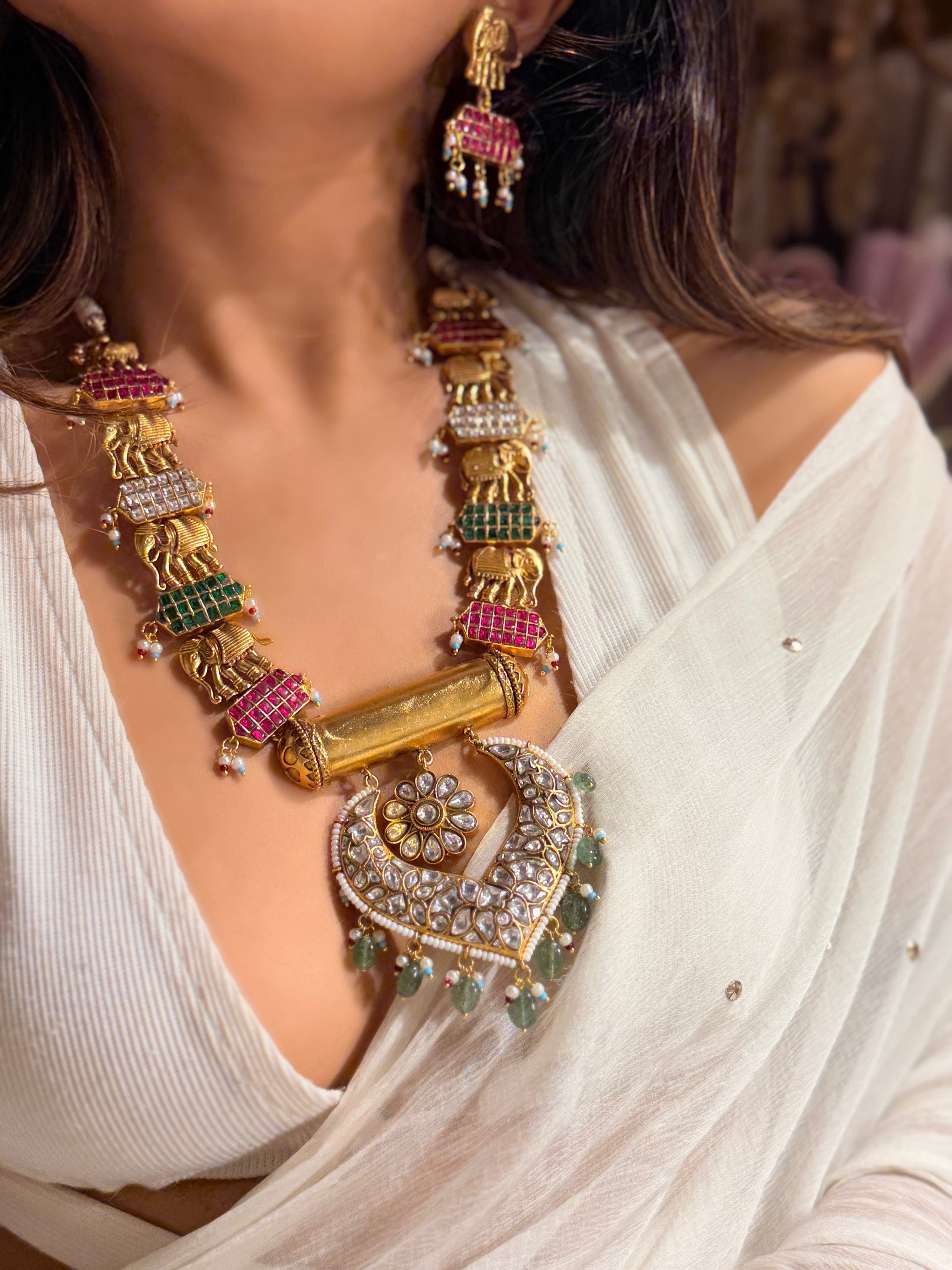 Gajvilas Jadau Necklace