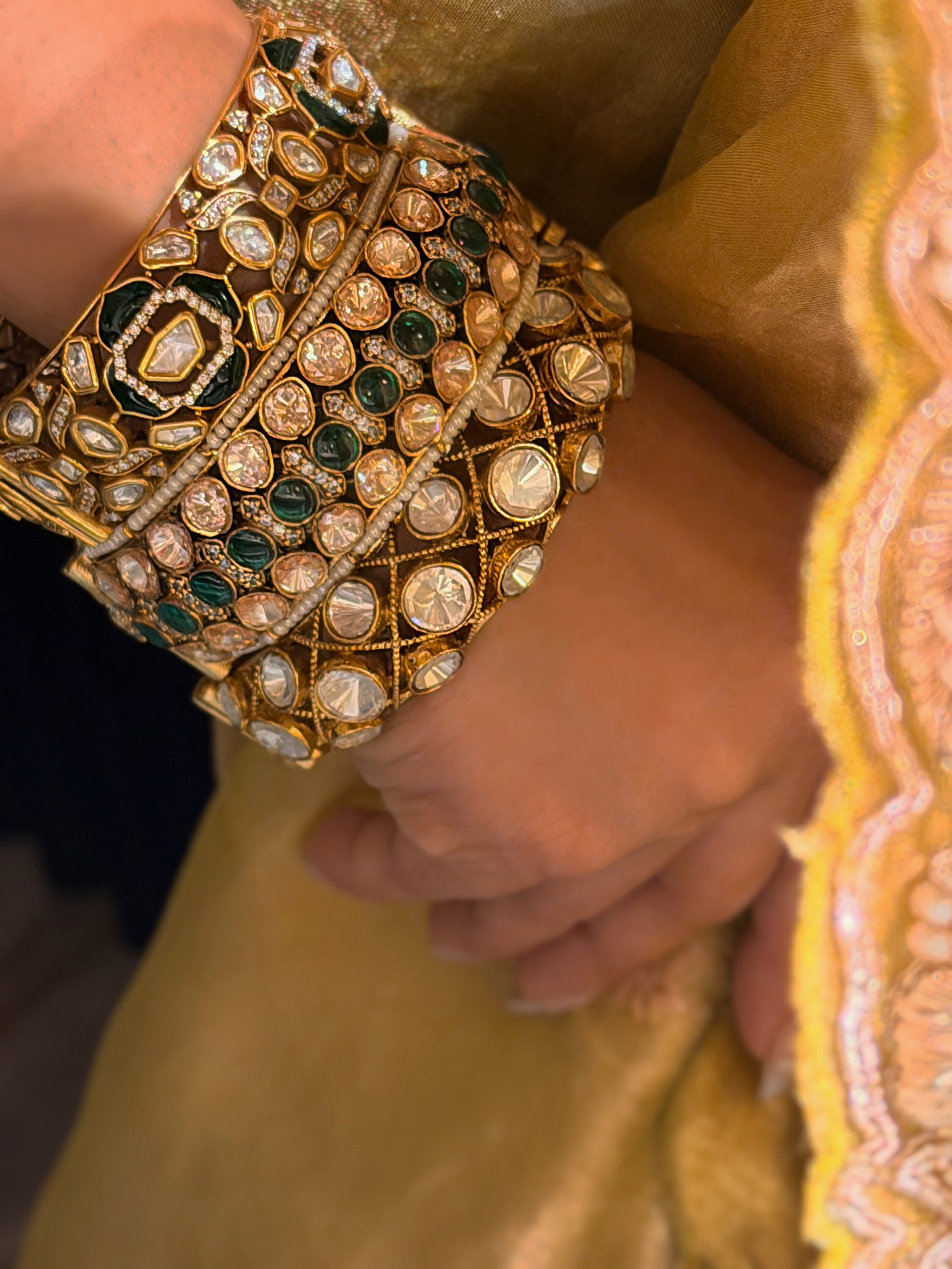 Rosette Bangle - Illuminate Luxe