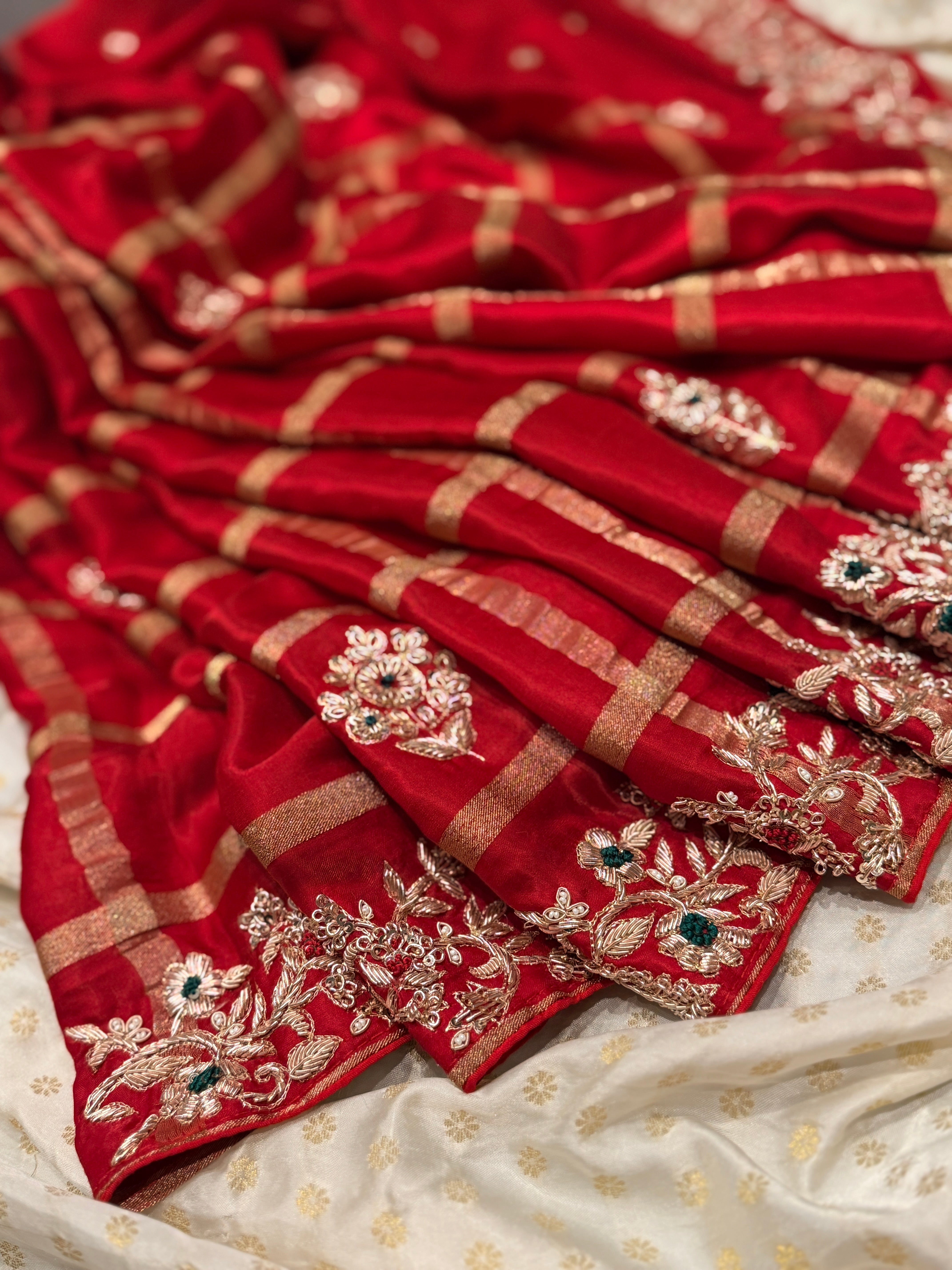 Sindoori shringar Saree