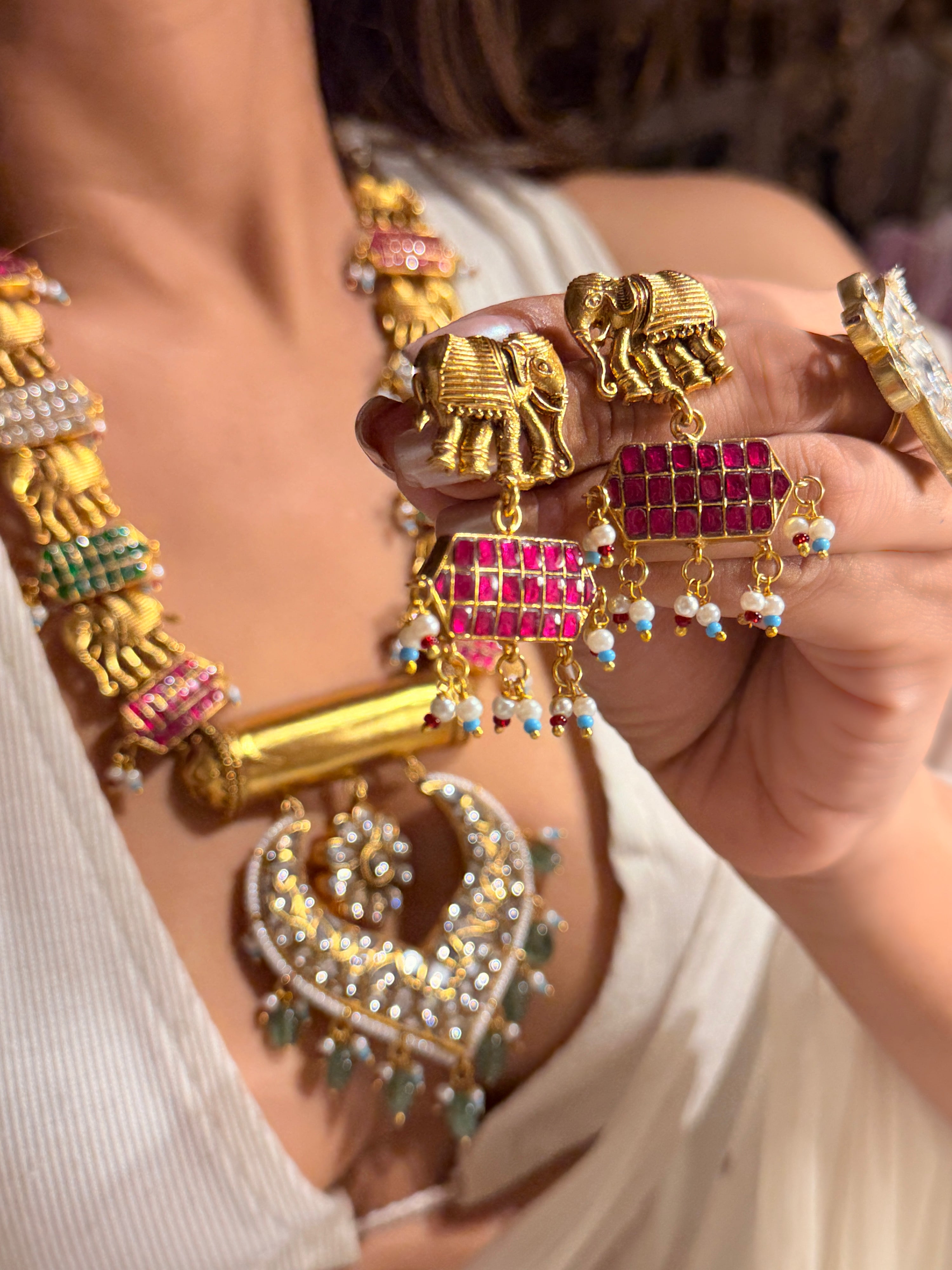 Gajvilas Jadau Necklace