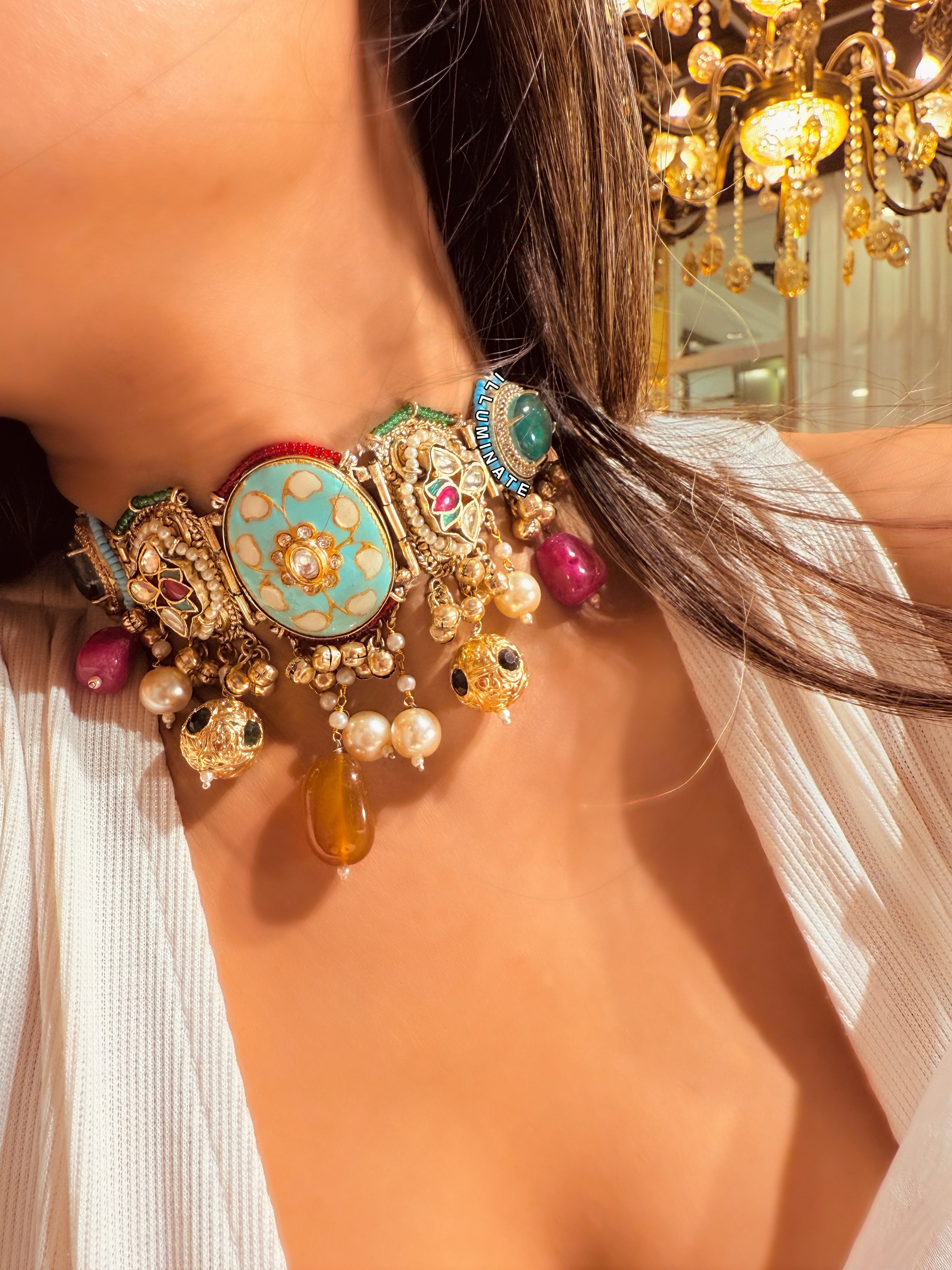 Sasha Meenakari Choker