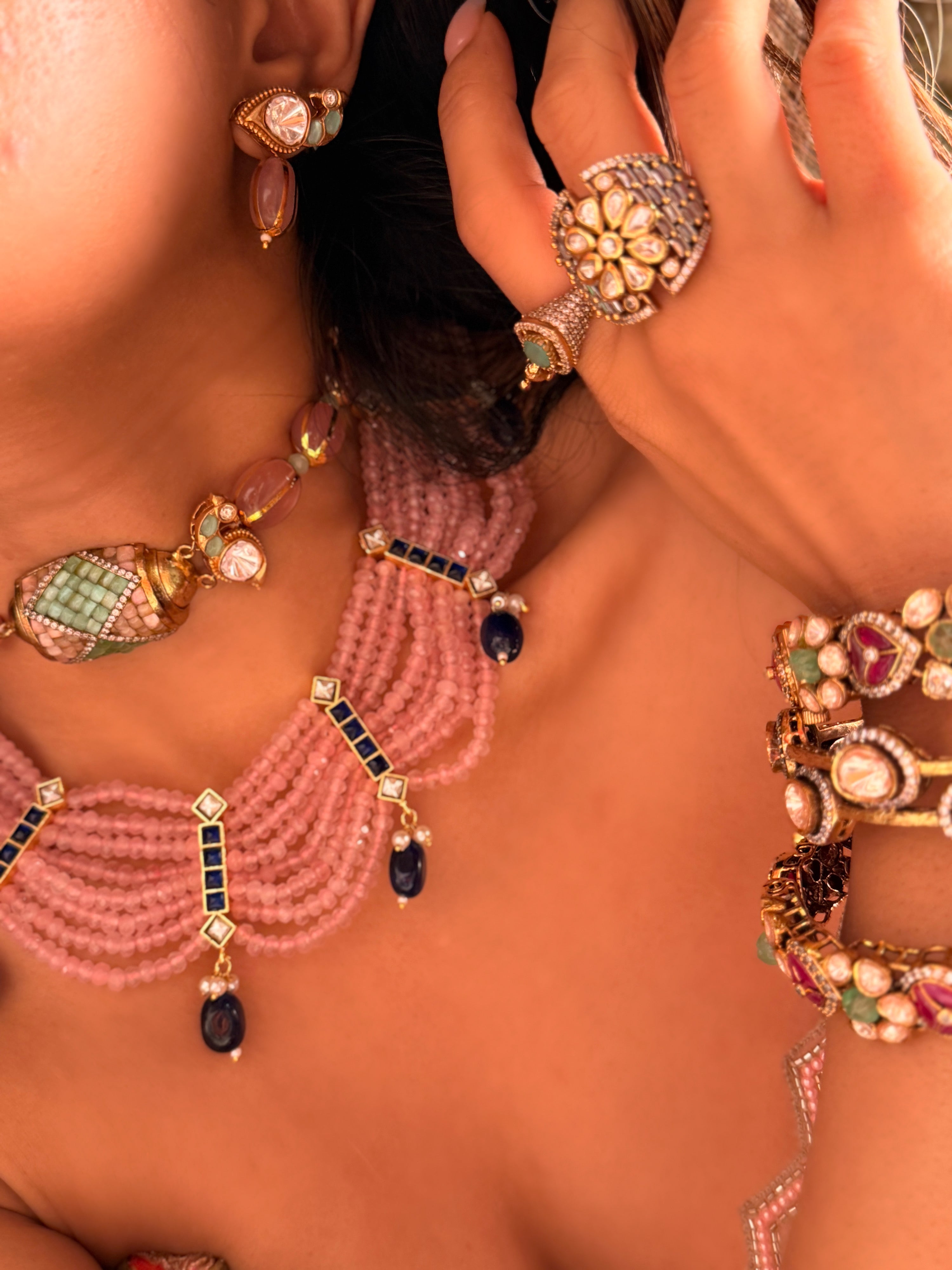 Nayantara Blush pink Necklace