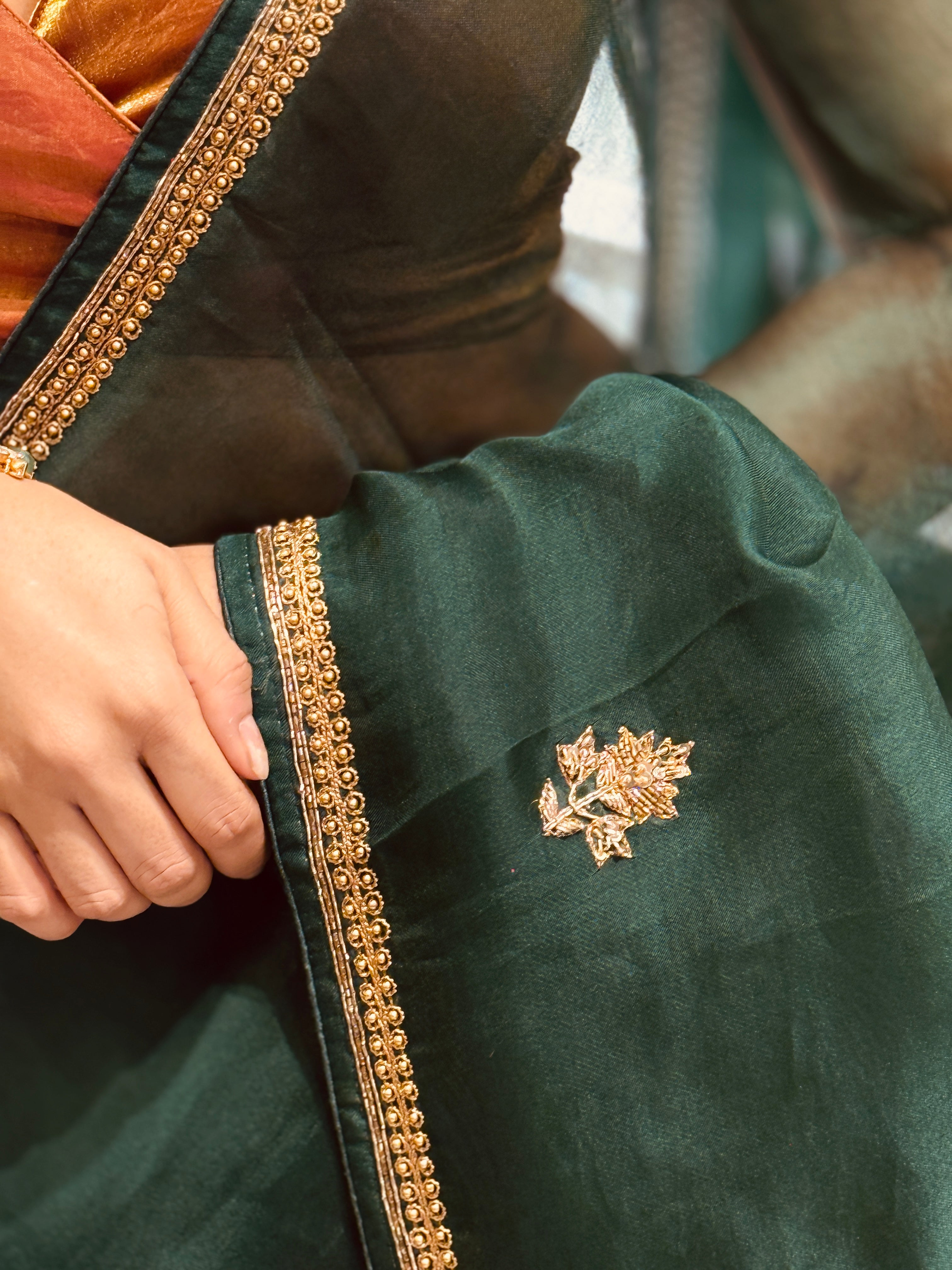 Green Fern Saree