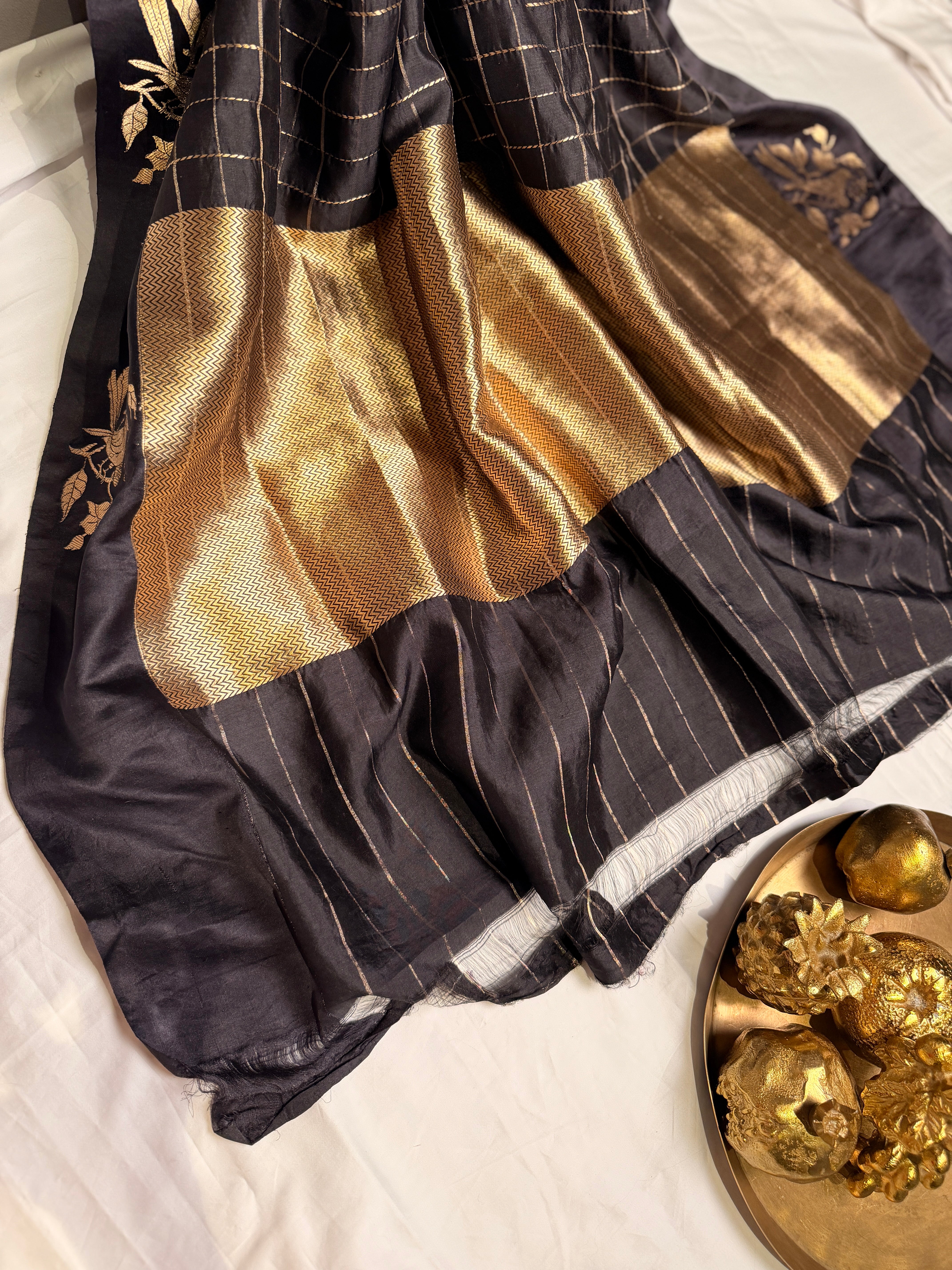 Checkers Glam Silk Saree