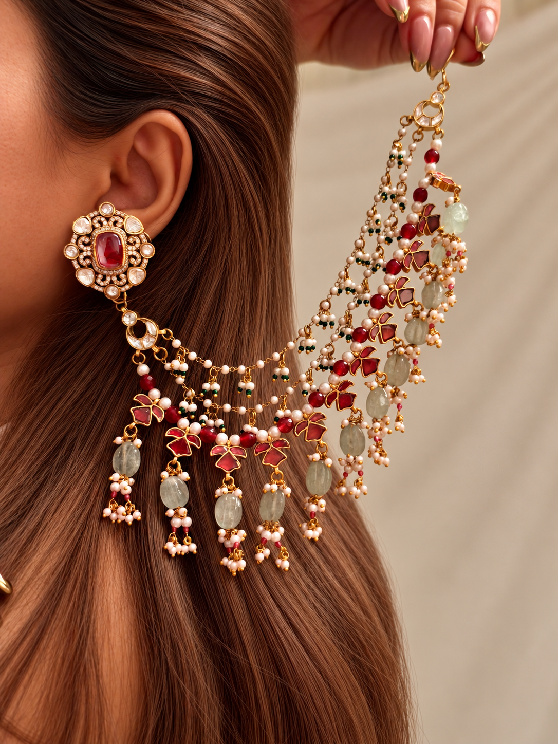 Jiya Kundan Earchain