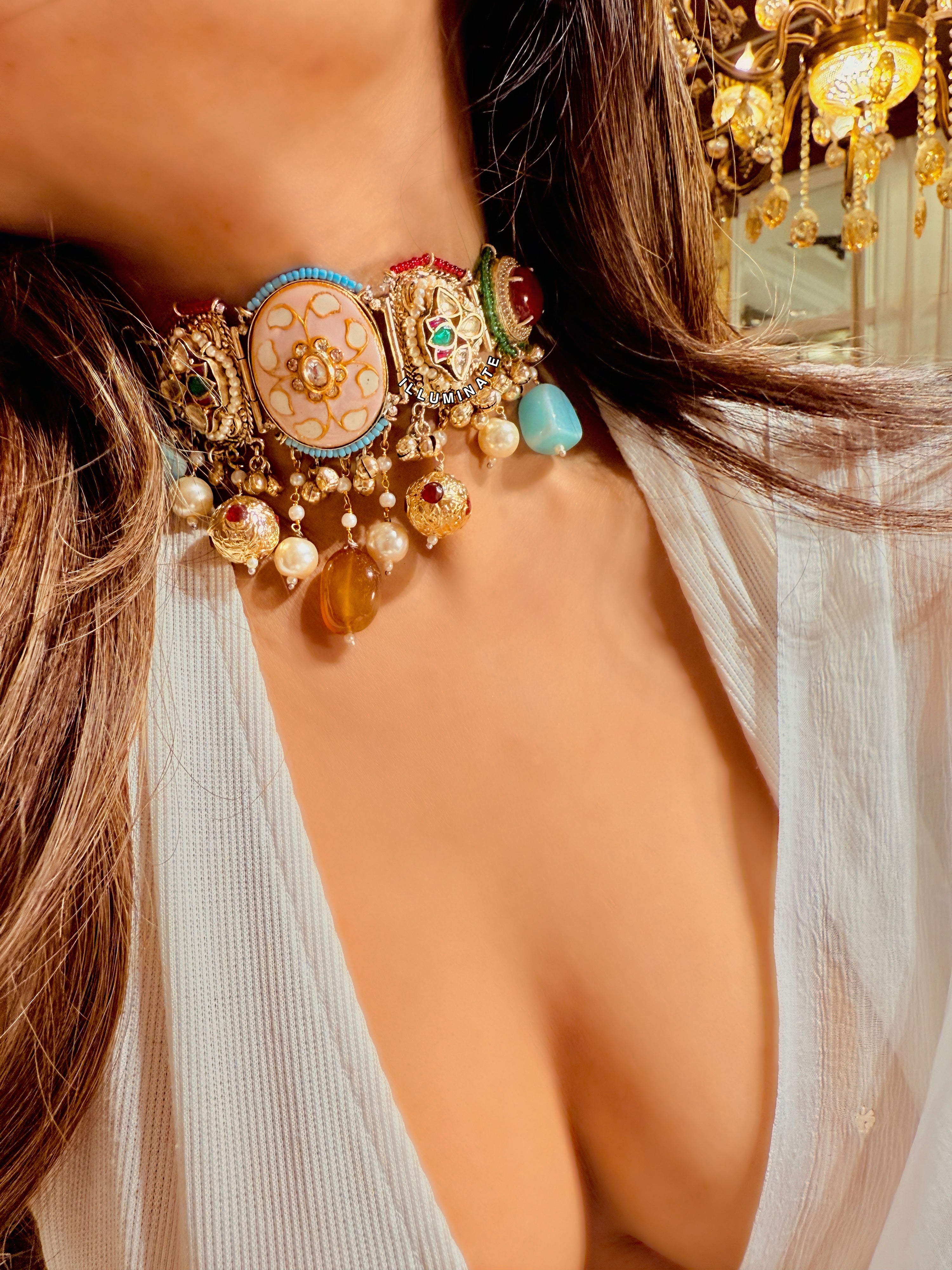 Sasha Meenakari Choker
