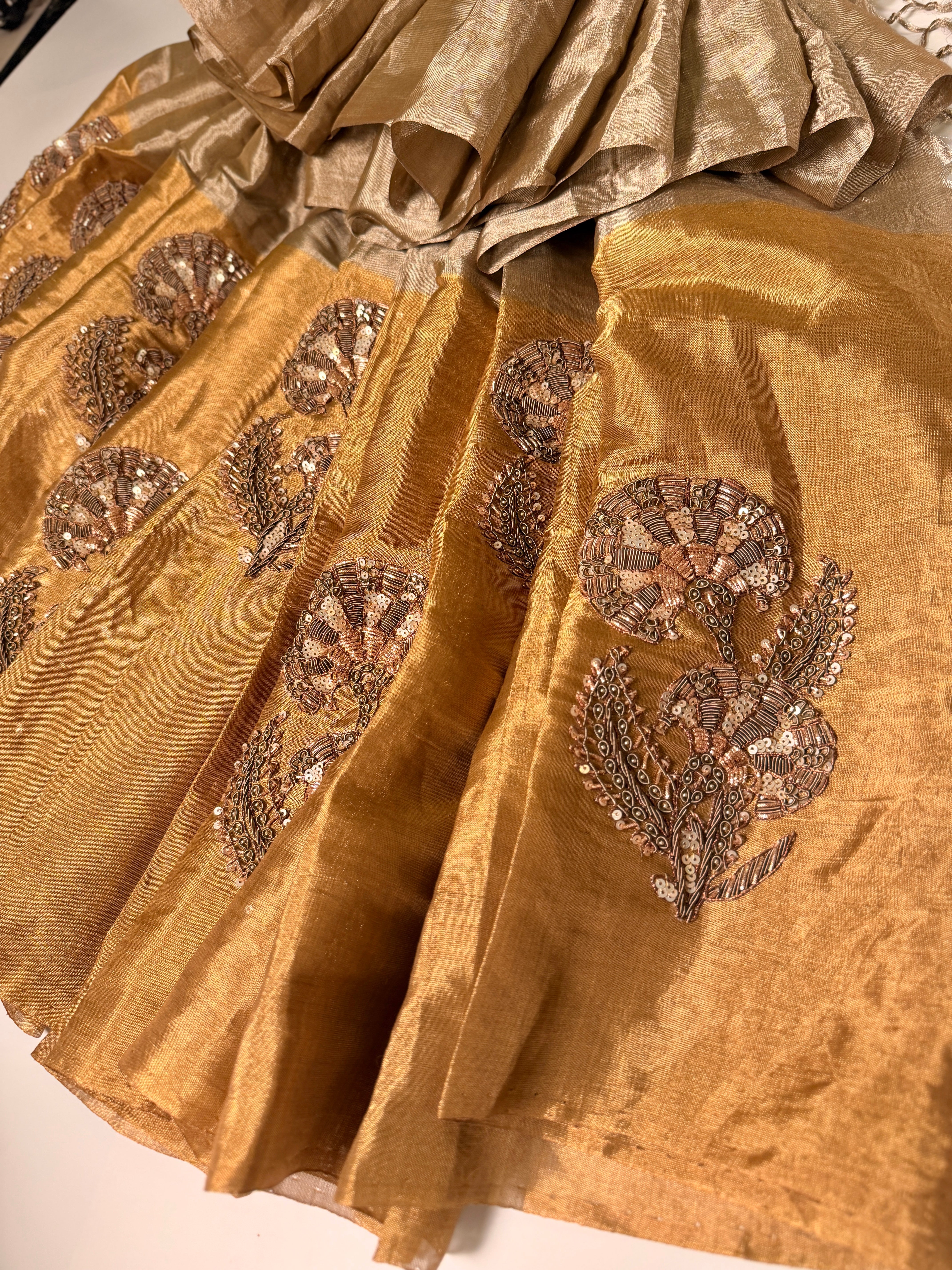 Sona-Rupa duo zardosi kanchipuram silk saree
