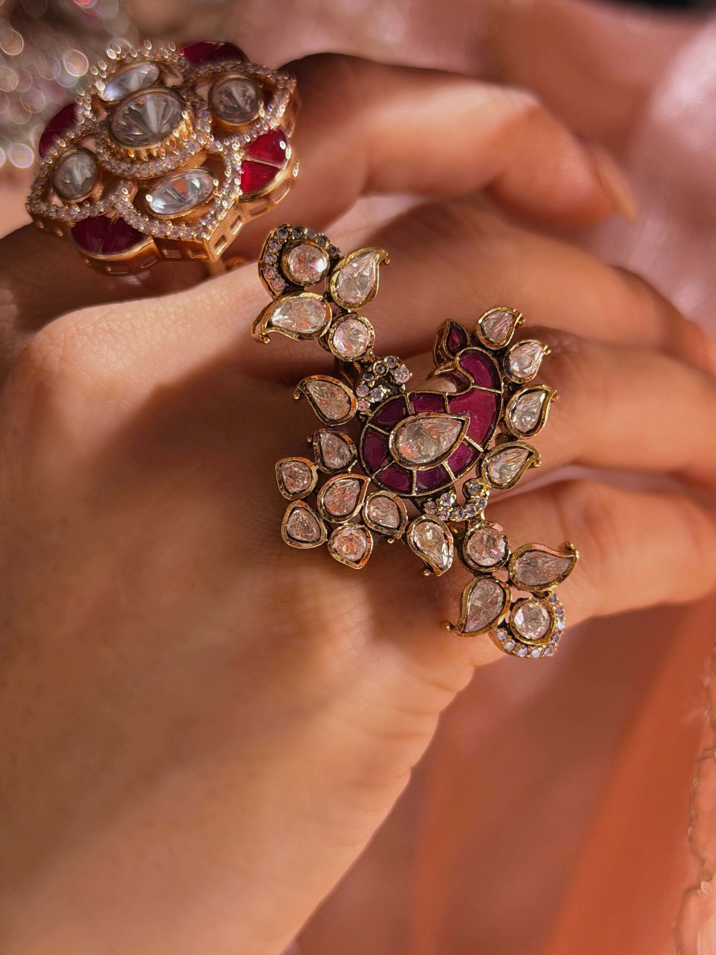 Shahi Gulshan Ring - Ruby