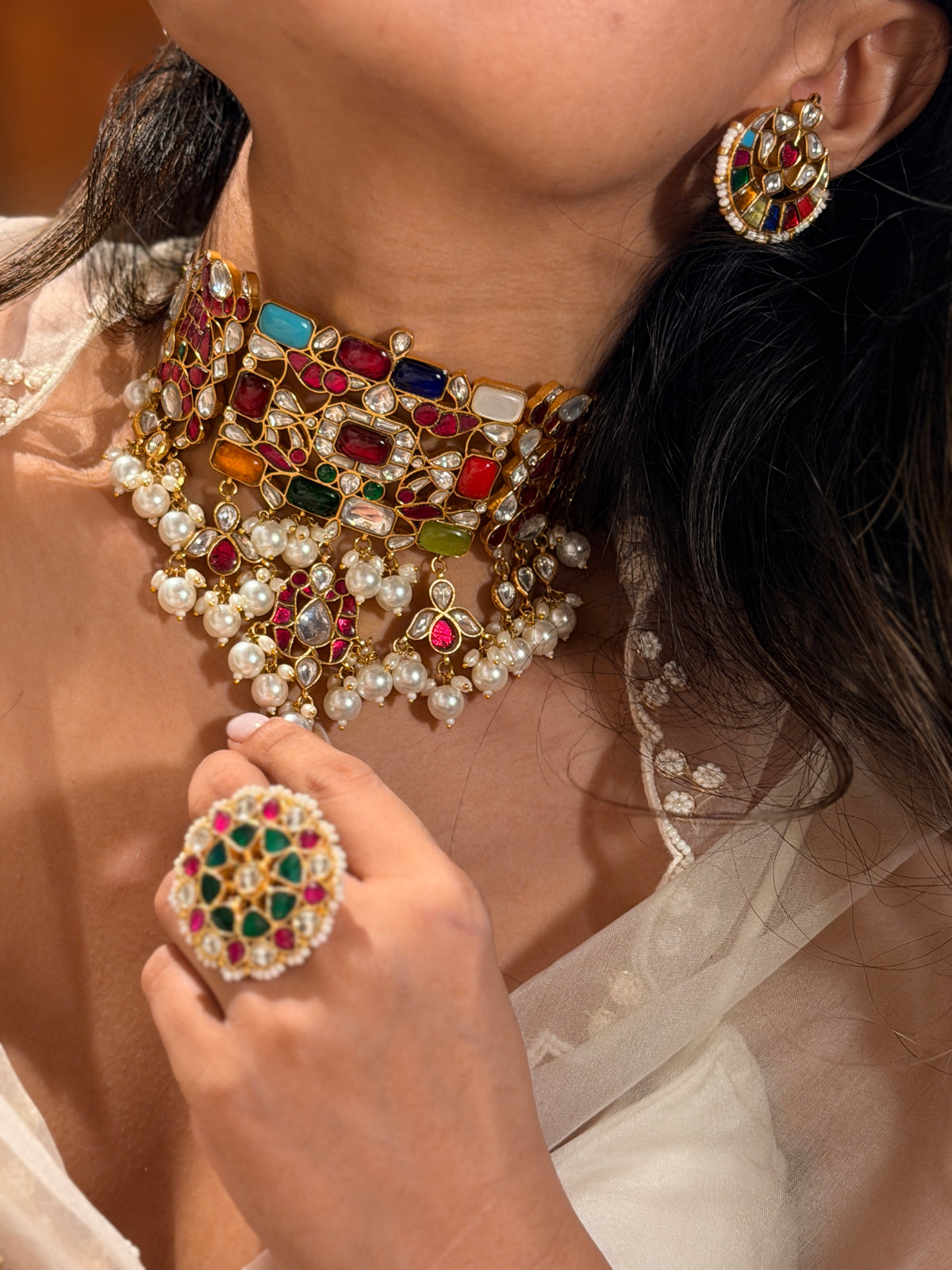 Rang-Jaal Jadau Choker