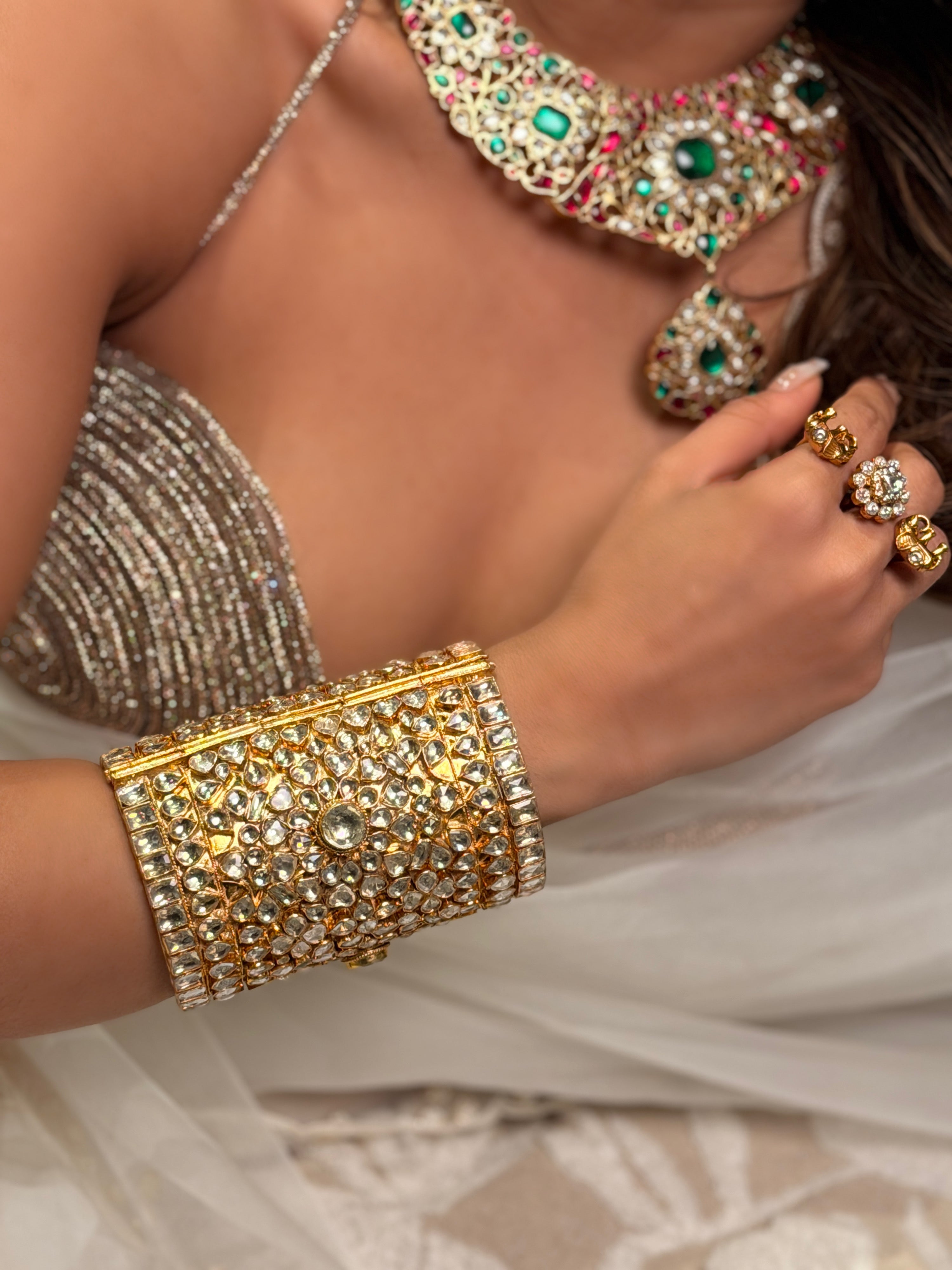 Mayurakshi jadau Neck piece