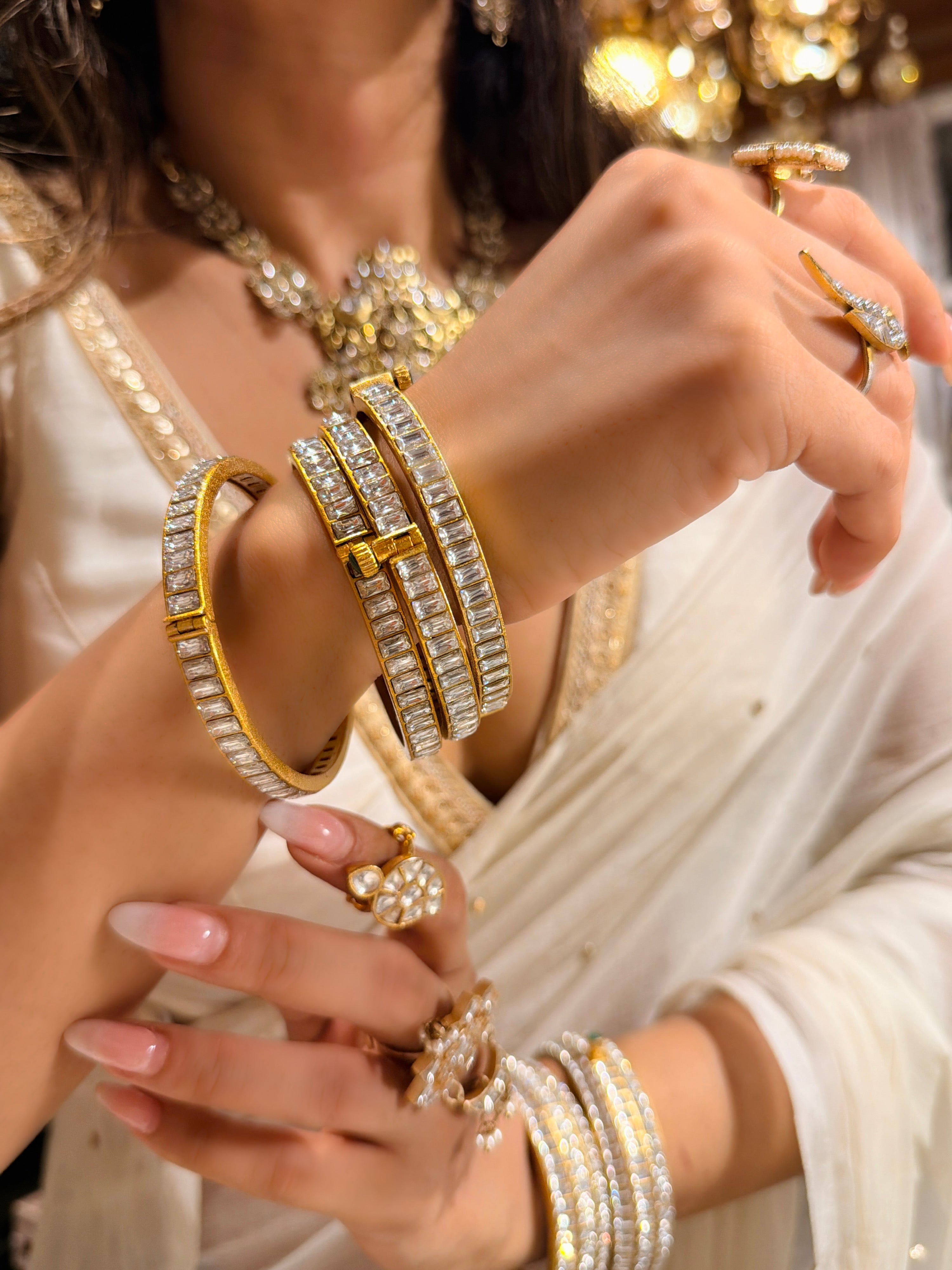 Deepti sleek Polki Bangle