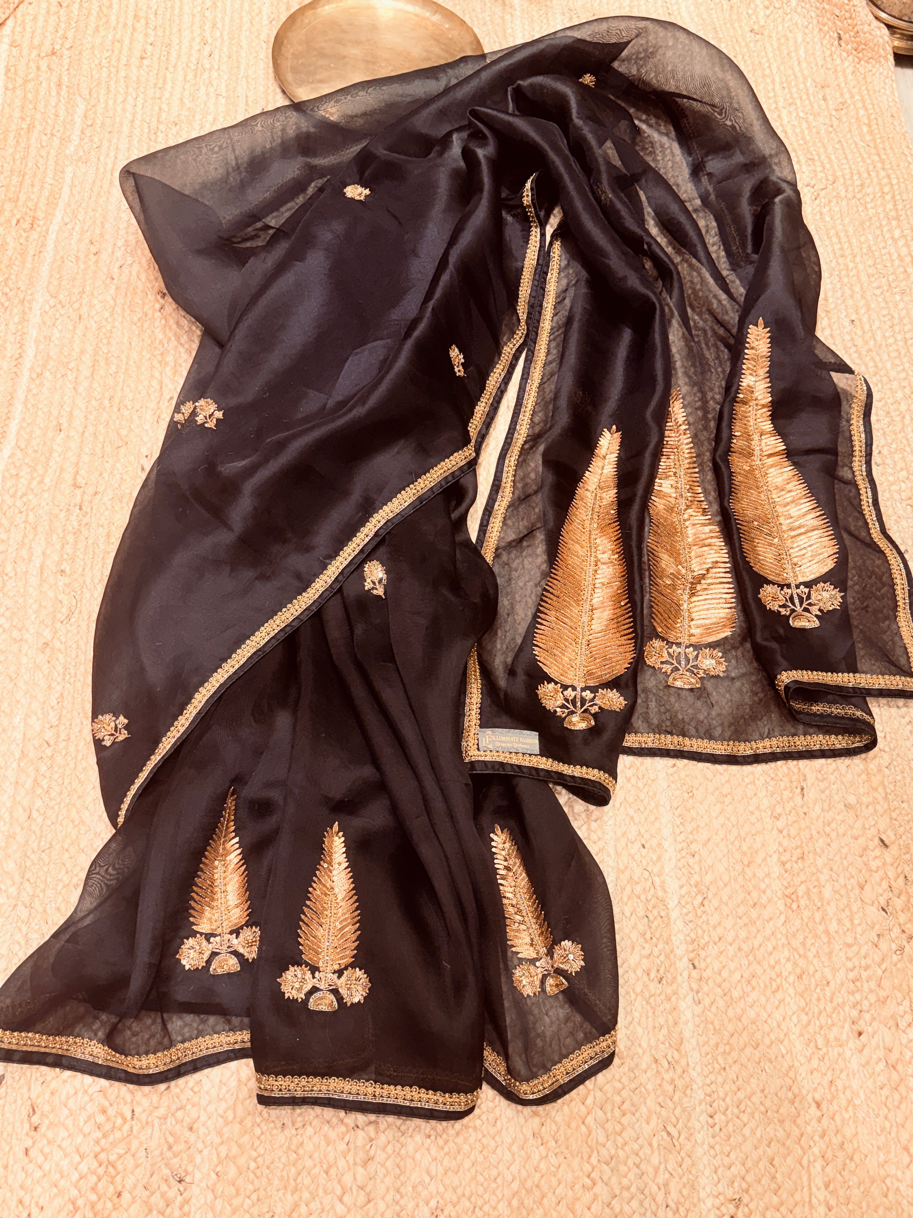 Pure organza Fern Saree