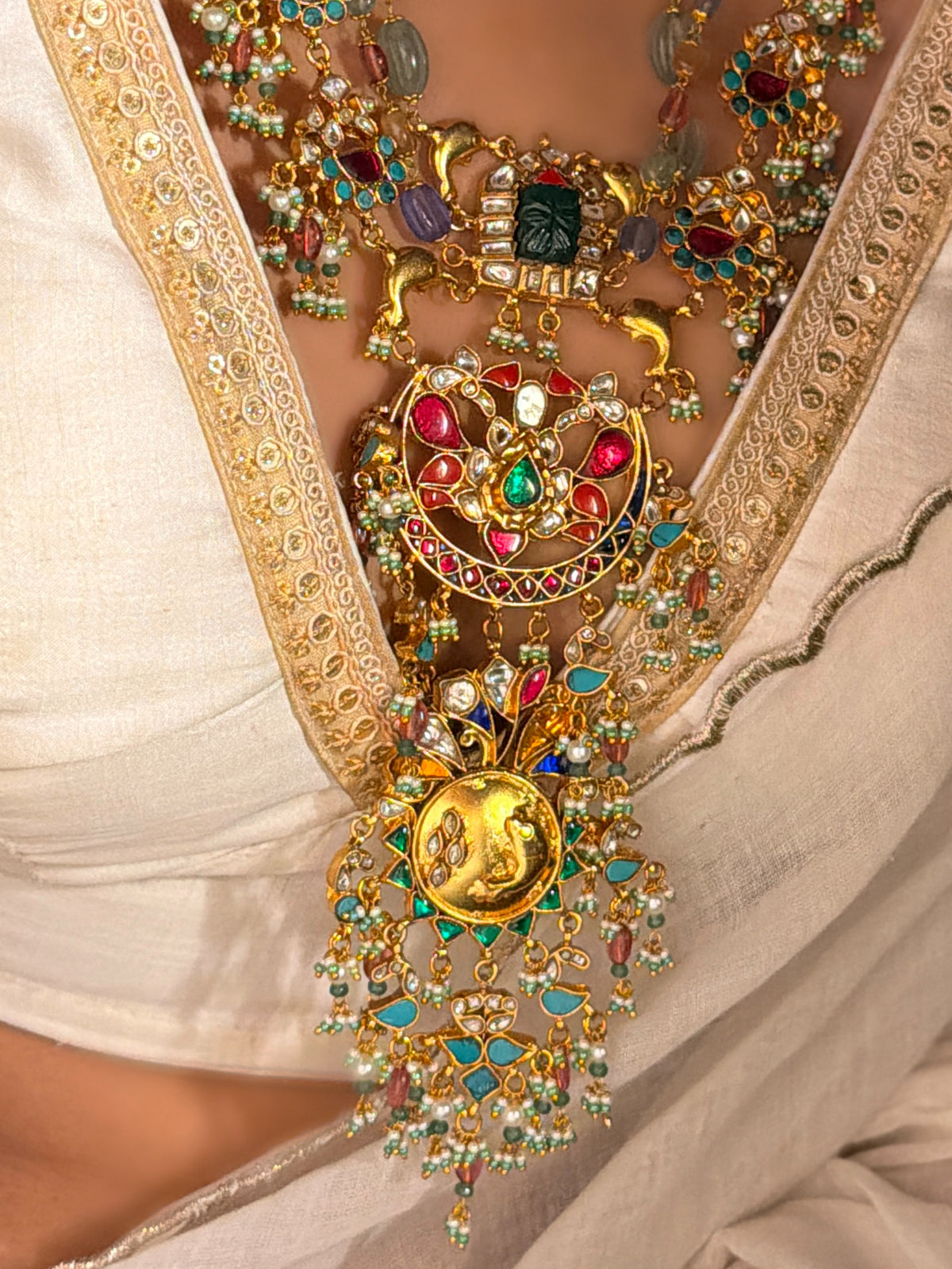 Geethika Jadau Haar
