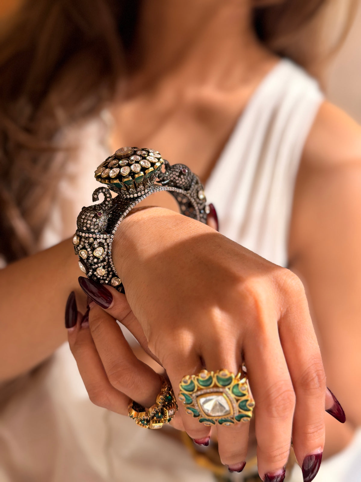 Gajmukta Silver Bracelet