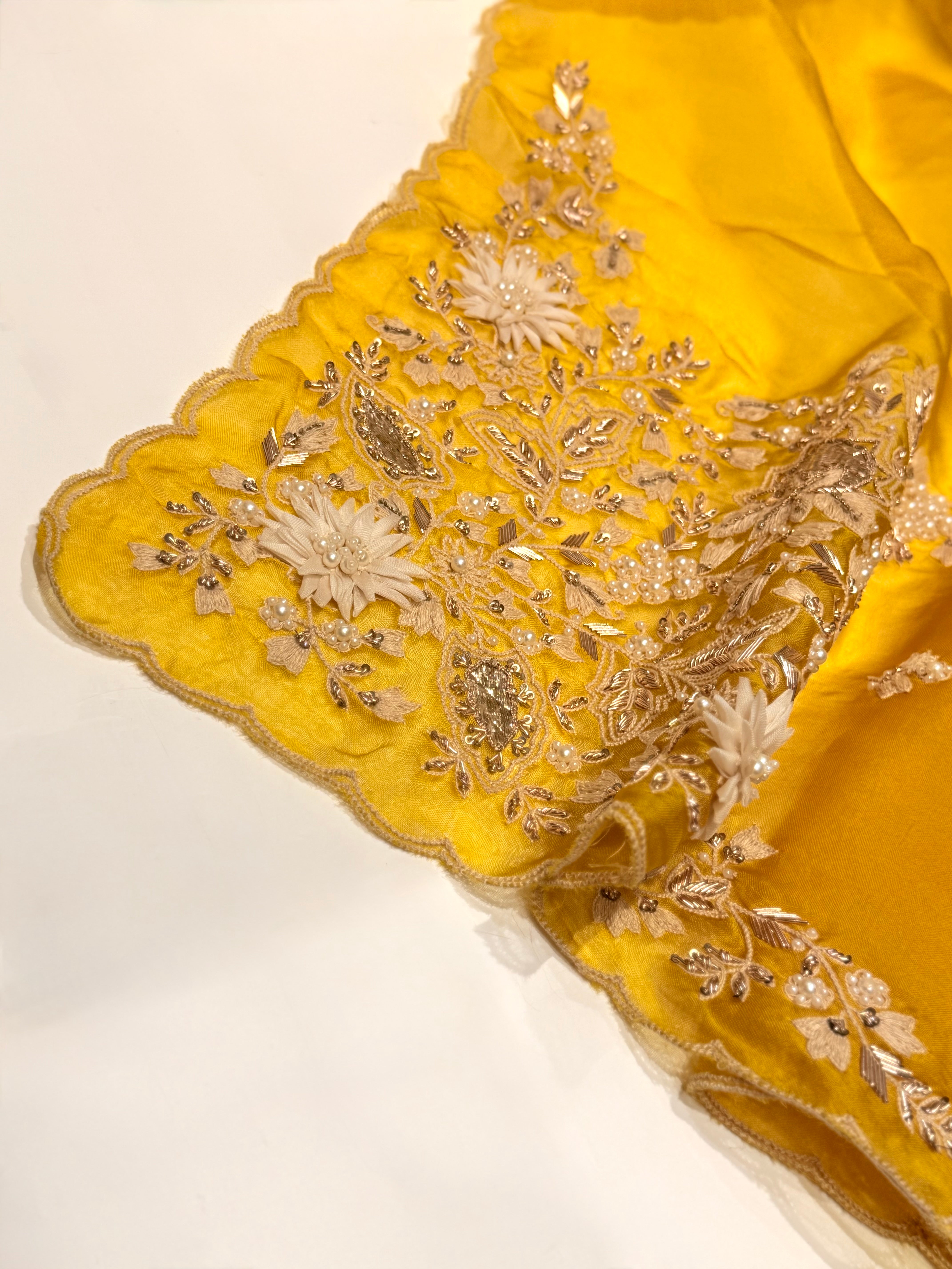 Sunshine Mukaish pure organza