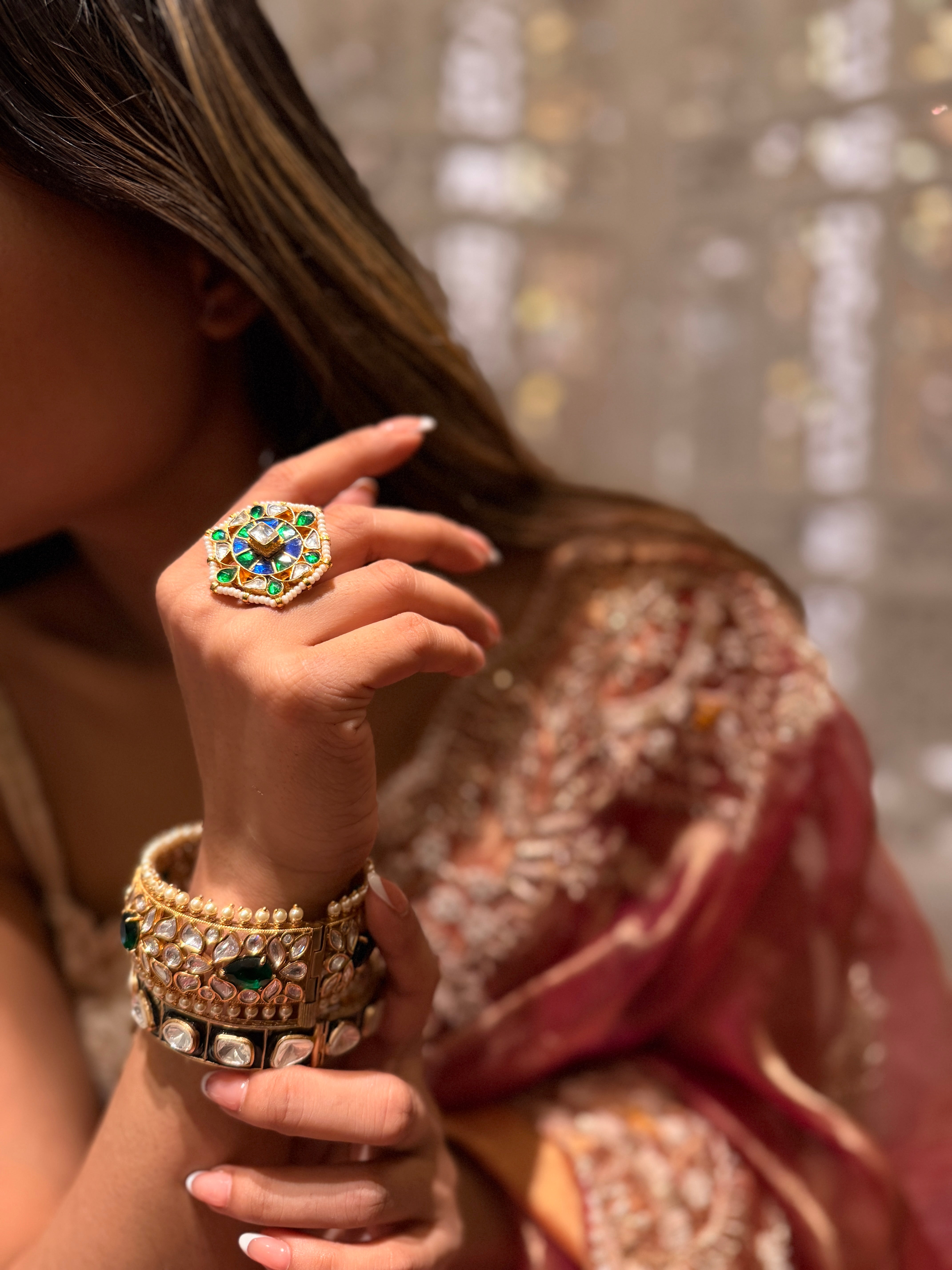 Muneera Kundan Ring