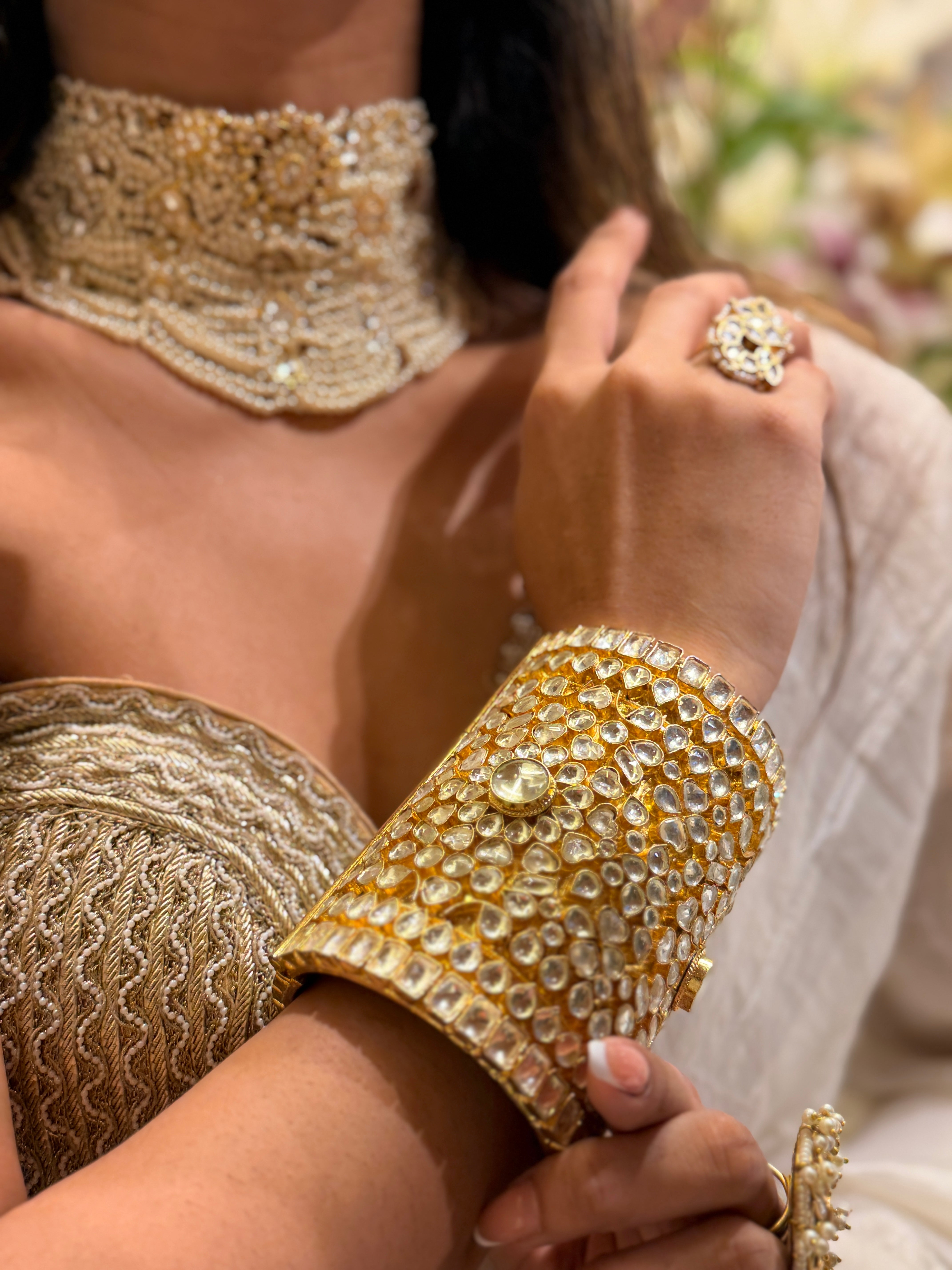 Amber Bloom Cuff